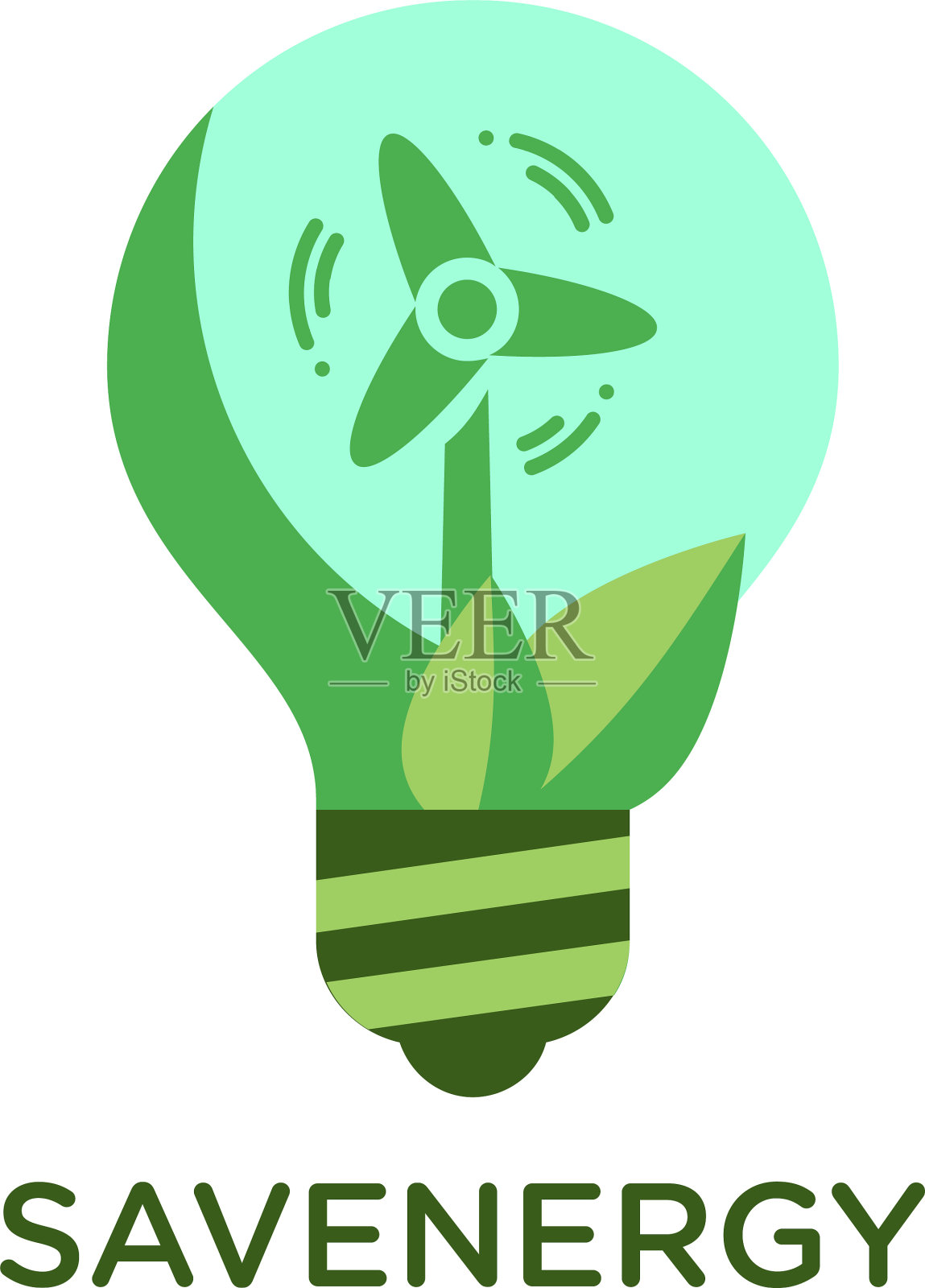 关于节约能源插画图片素材