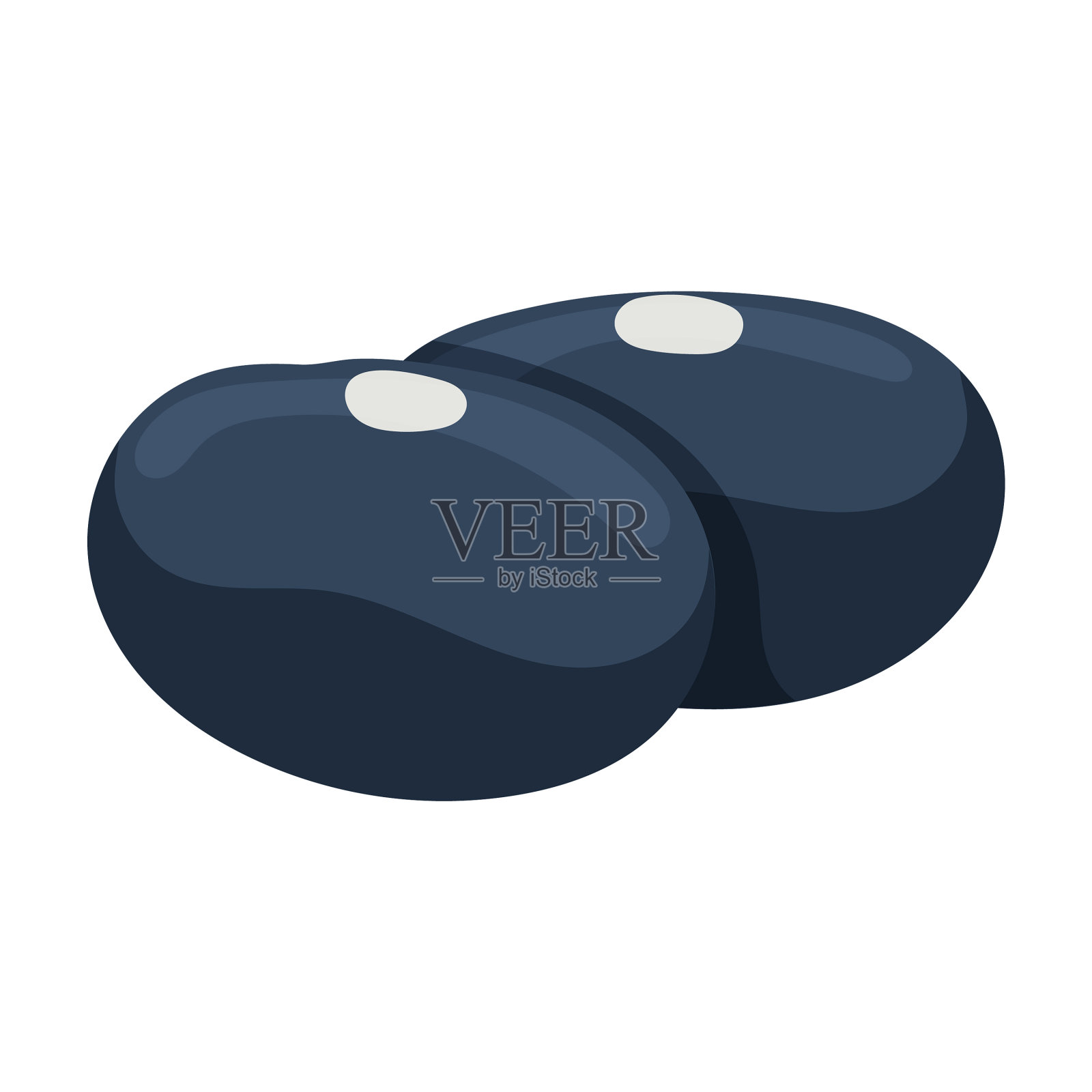 豆子图标卡通图标孤立上插画图片素材