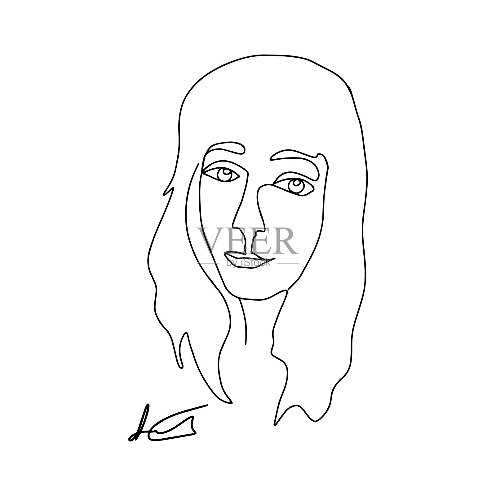 矢量股票插图在一个极简主义风格插画图片素材