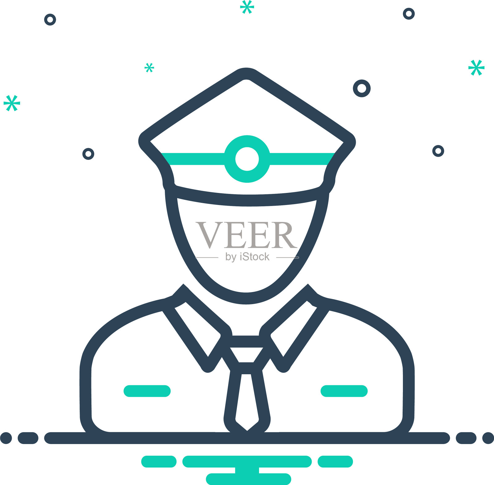 收票员插画图片素材