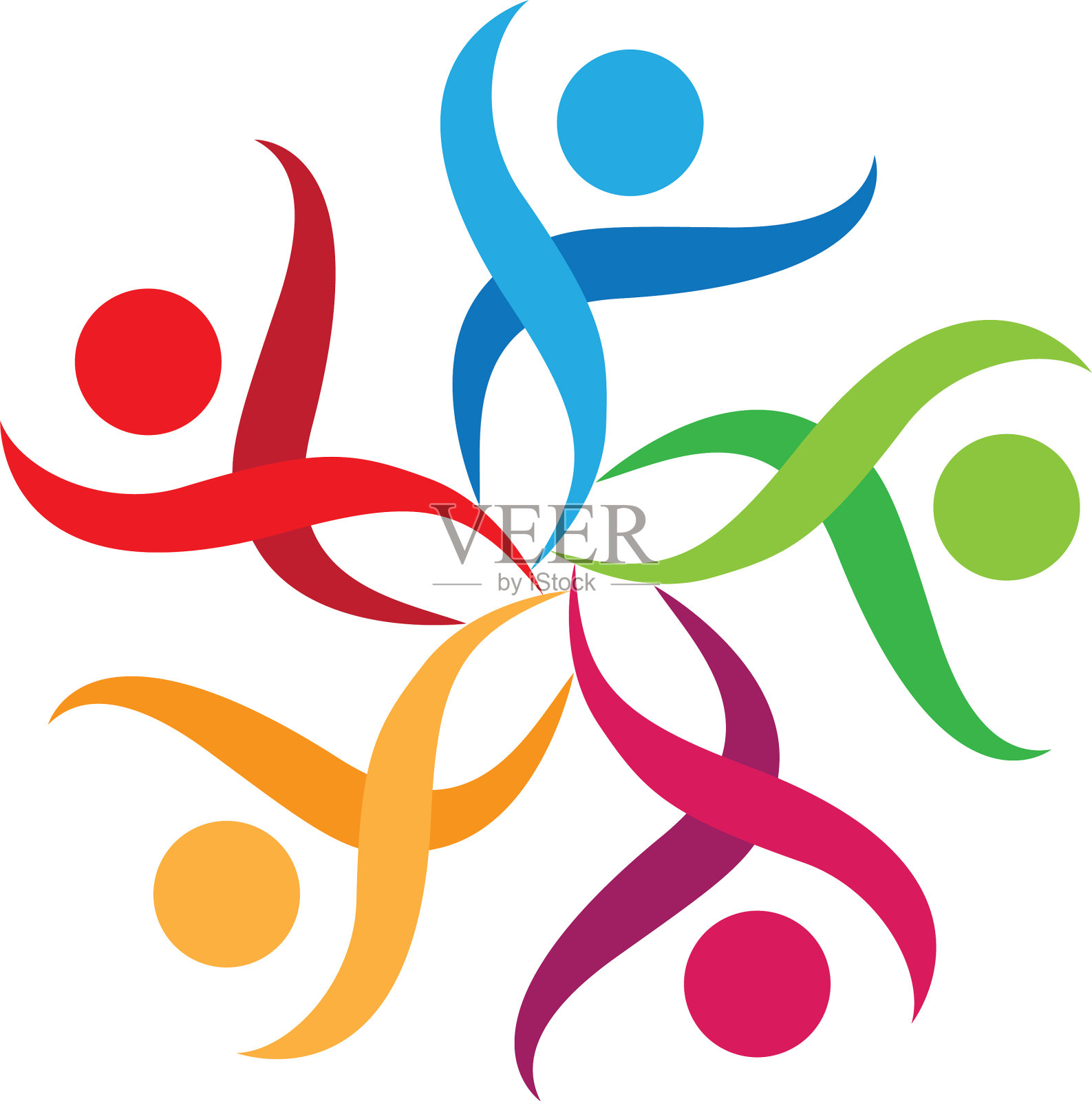 社区人标志网络和社会图标素材