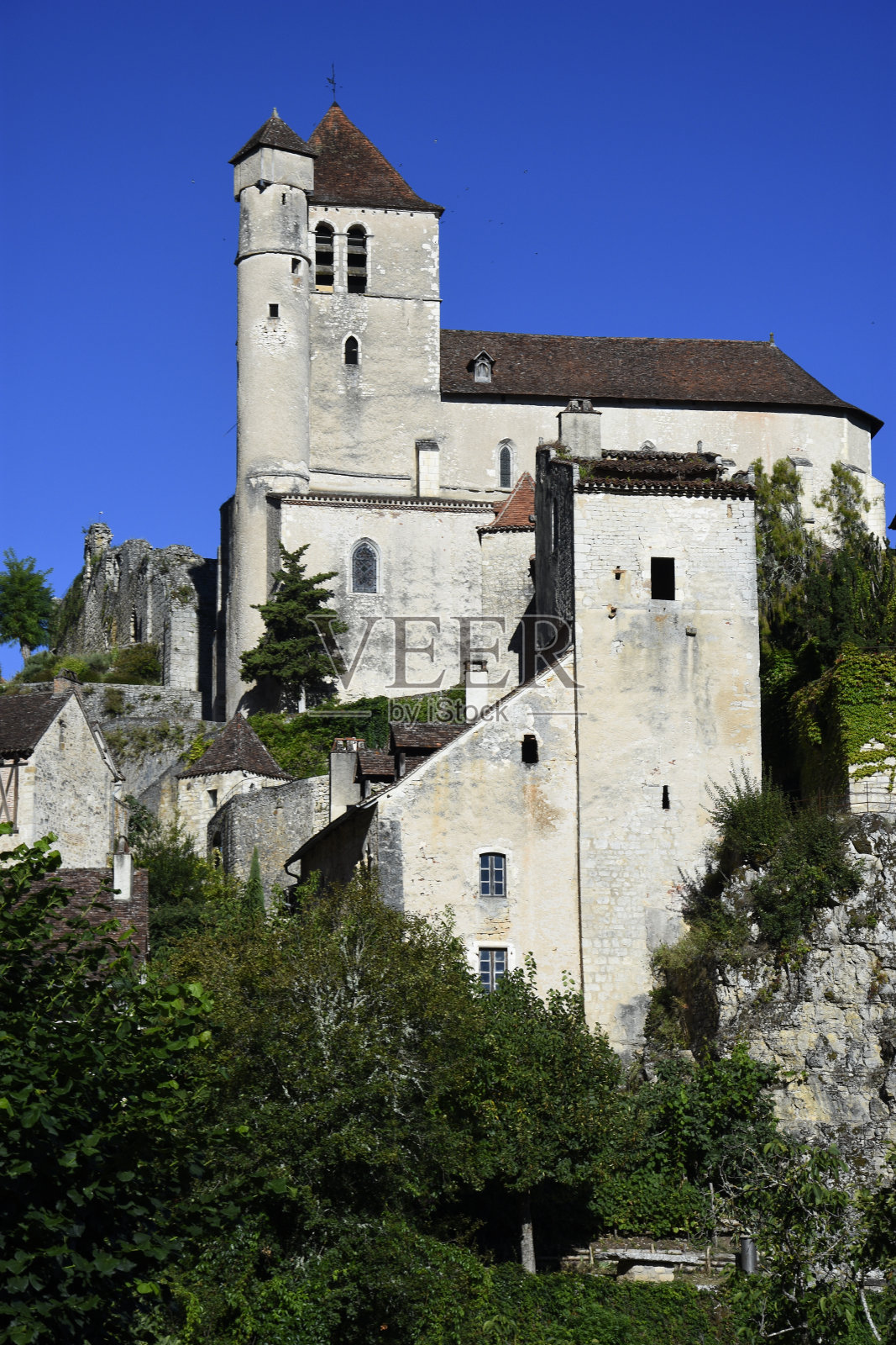法国圣Cirq Lapopie镇照片摄影图片