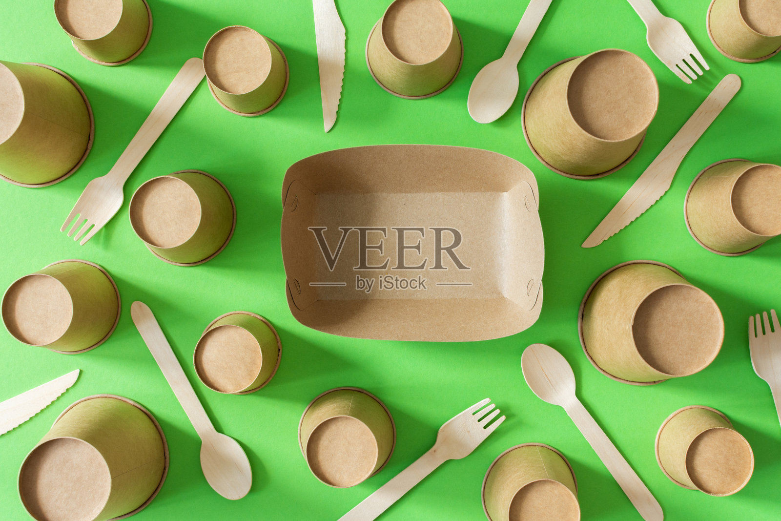 环保一次性餐具照片摄影图片
