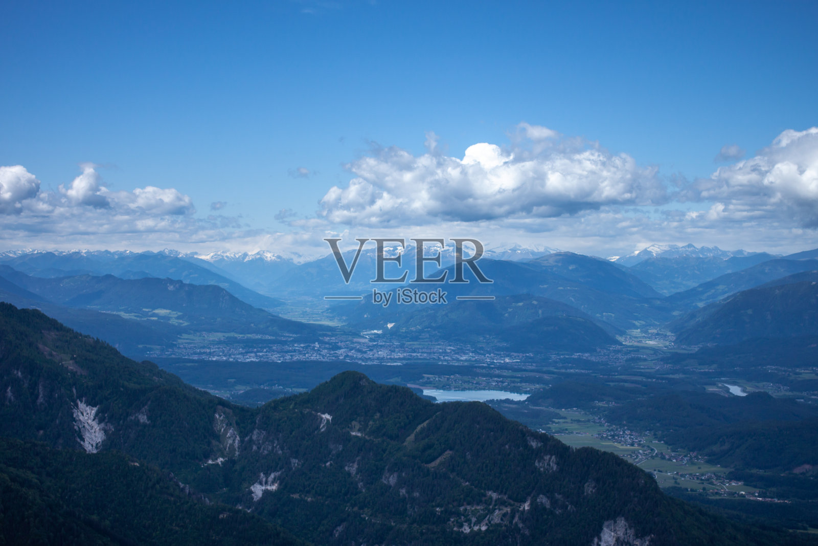 美丽的高山景观阿尔卑斯山的景色照片摄影图片