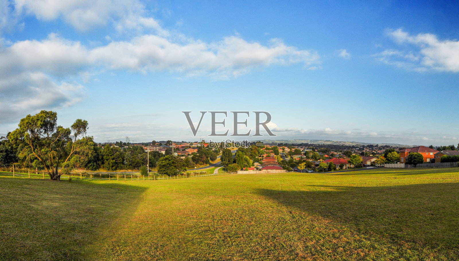 哈勒姆墨尔本地区的城市景观。澳大利亚。照片摄影图片