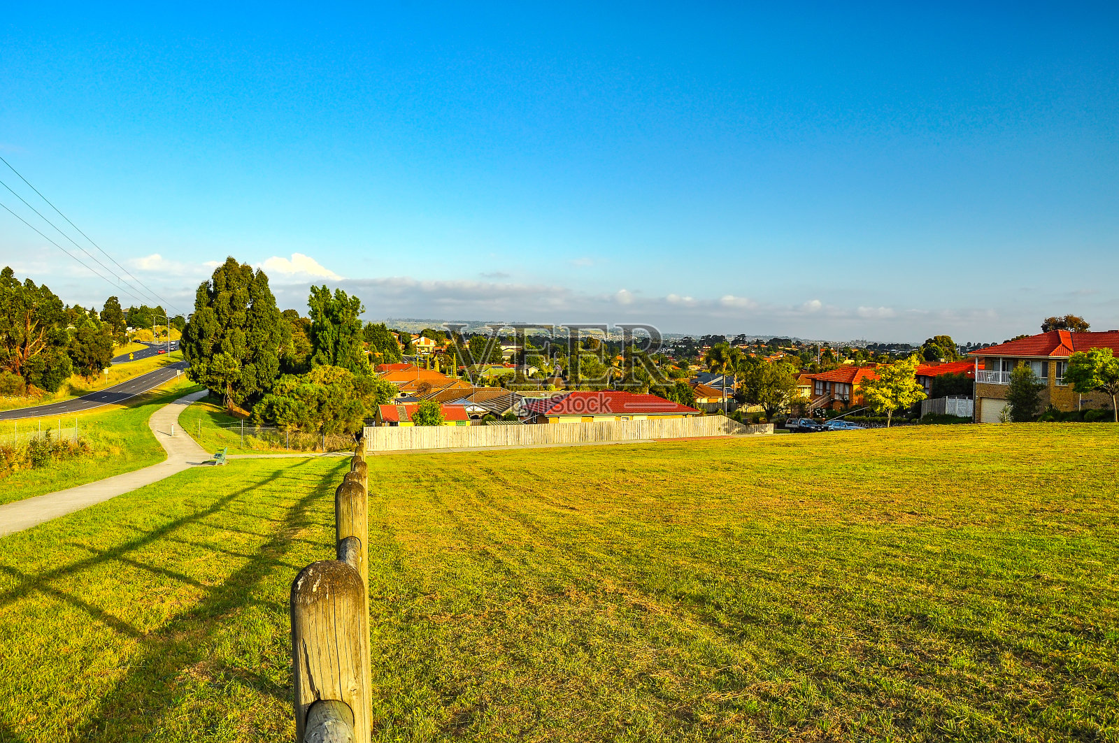 哈勒姆,墨尔本地区。城市景观。照片摄影图片