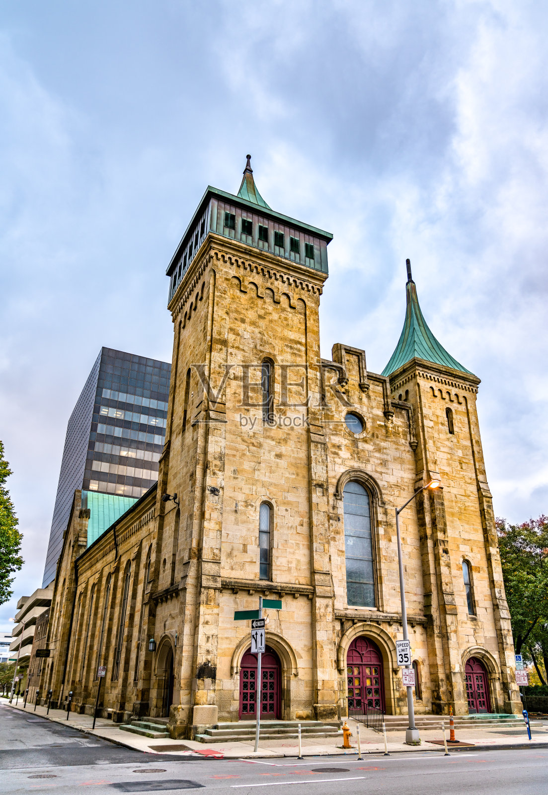 俄亥俄州哥伦布市第二长老会教堂照片摄影图片