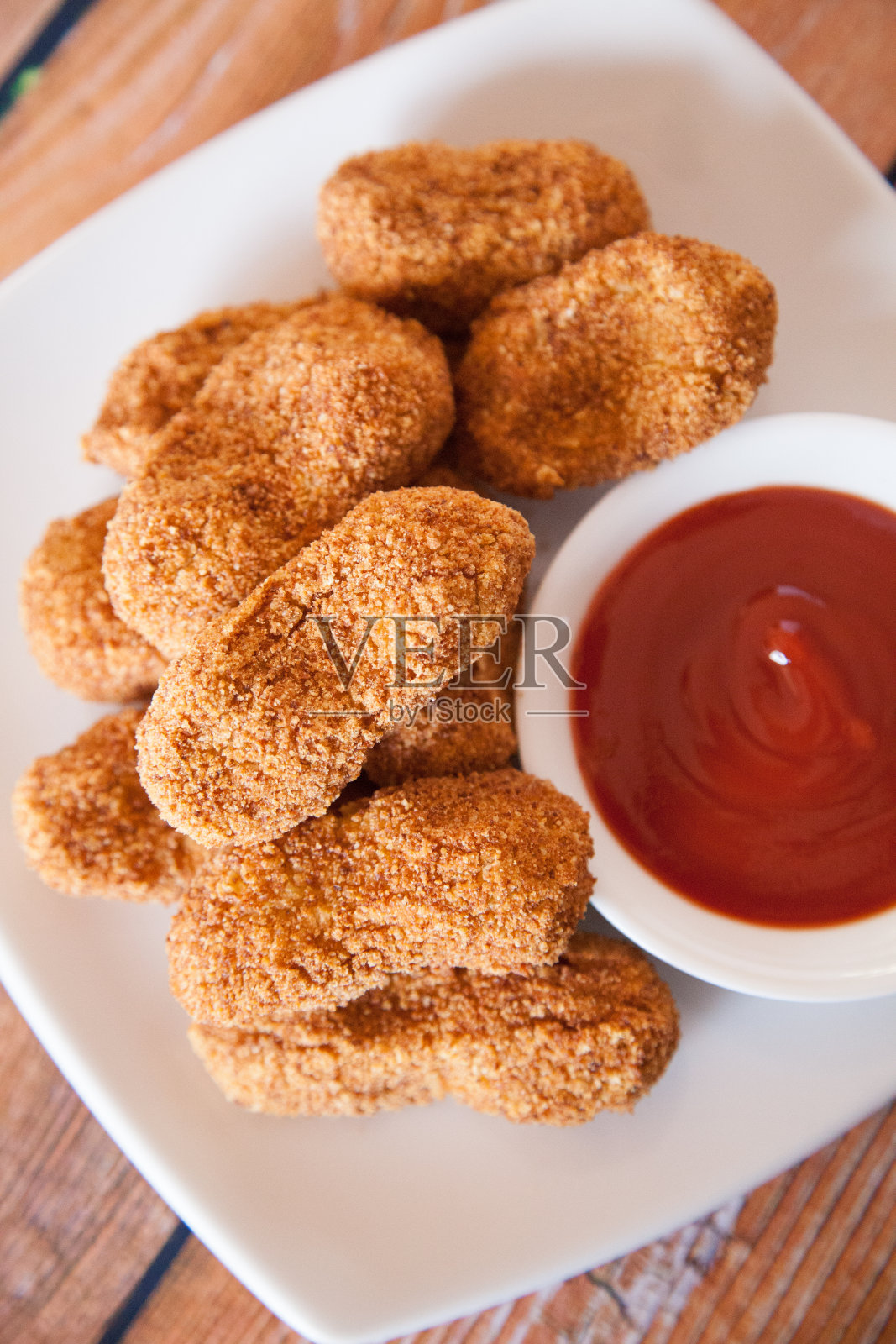 炸鸡块，家里做的照片摄影图片