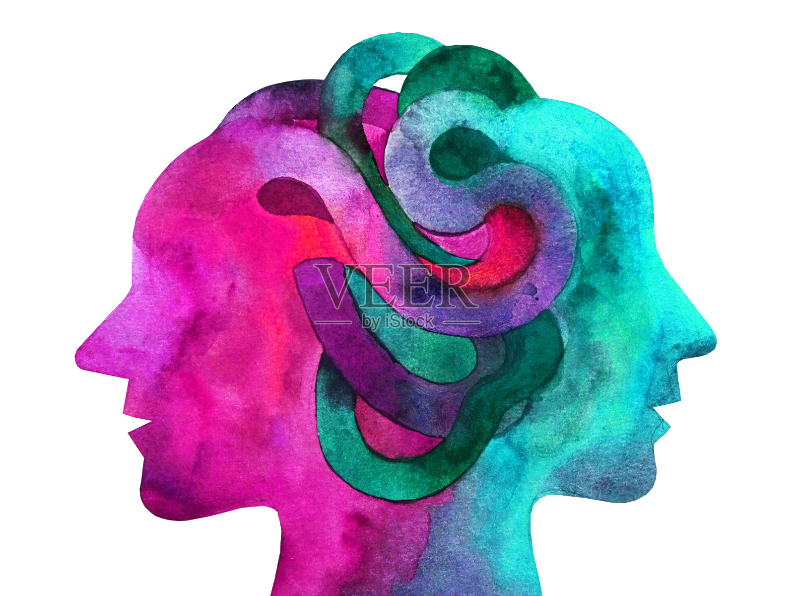 图形绘制移情插画图片素材