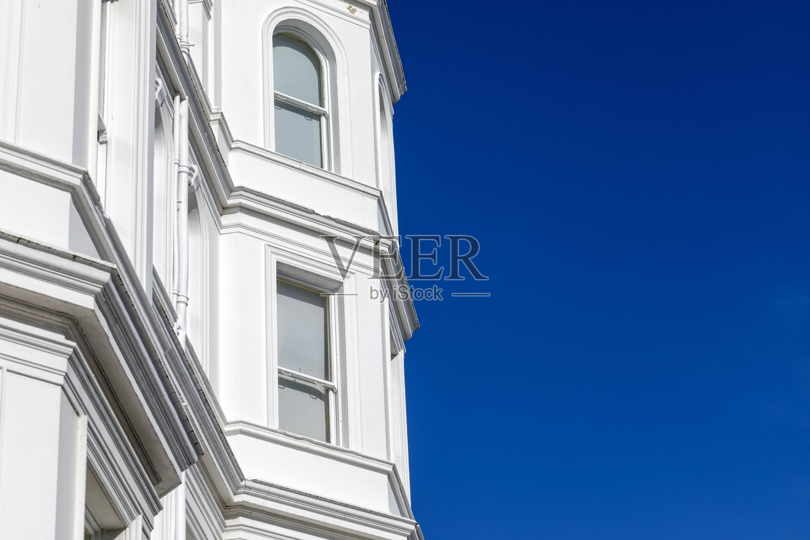 伊斯特本典型的白房子照片摄影图片