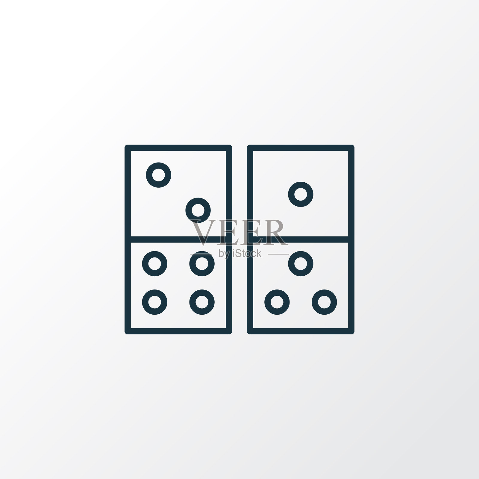 Domino图标线符号优质隔离图标素材