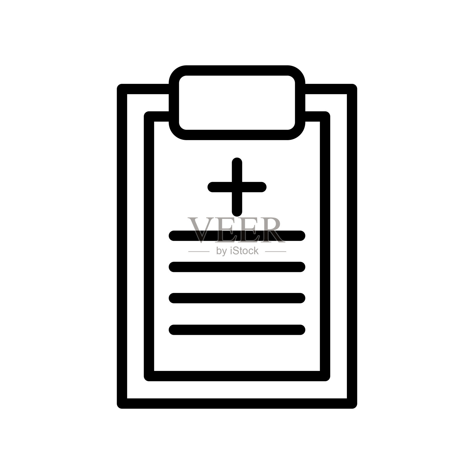 医疗报告图标设计矢量模板图标素材