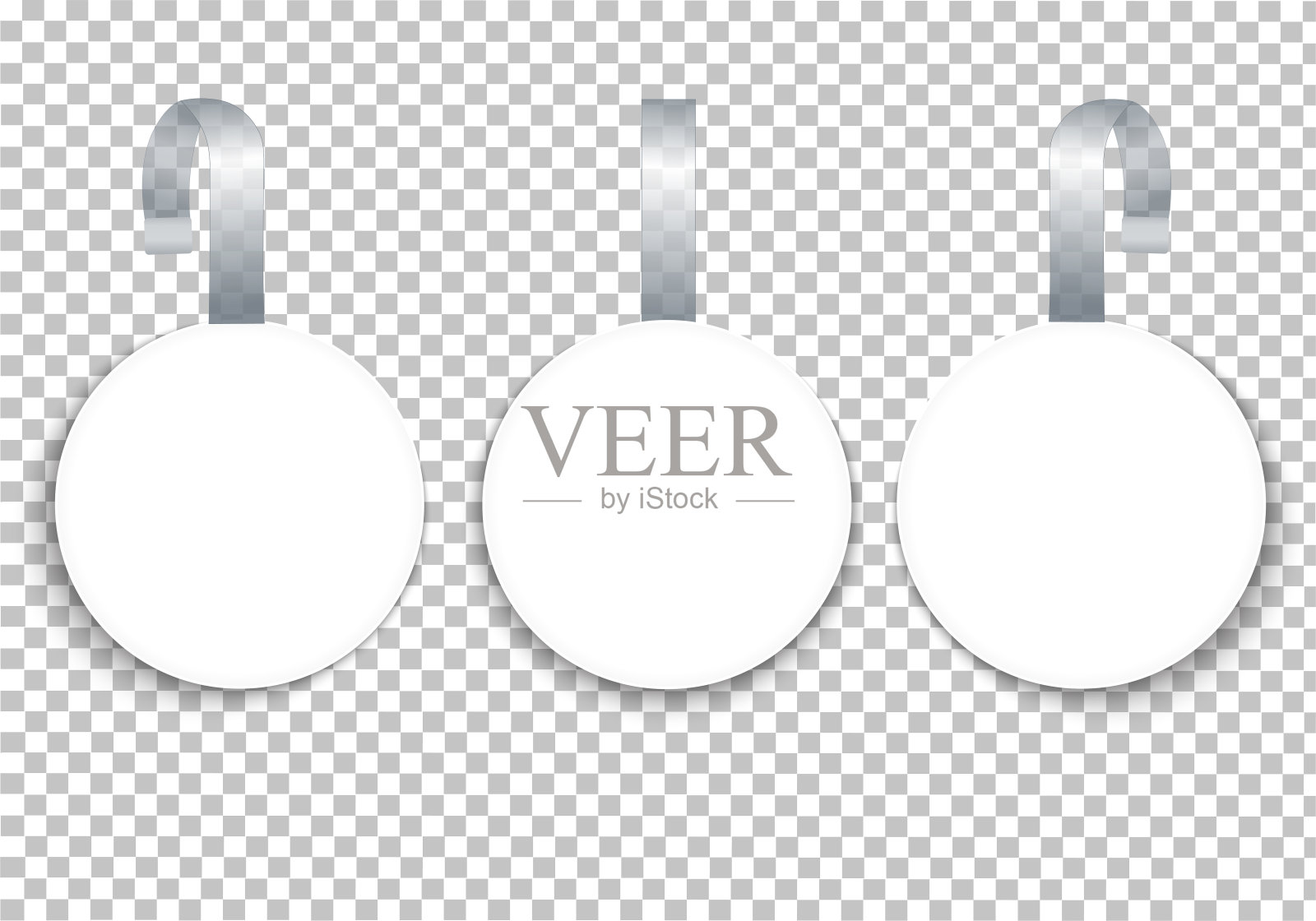 贴纸是白色的，摆动器是挂在塑料胶带上的。插画图片素材