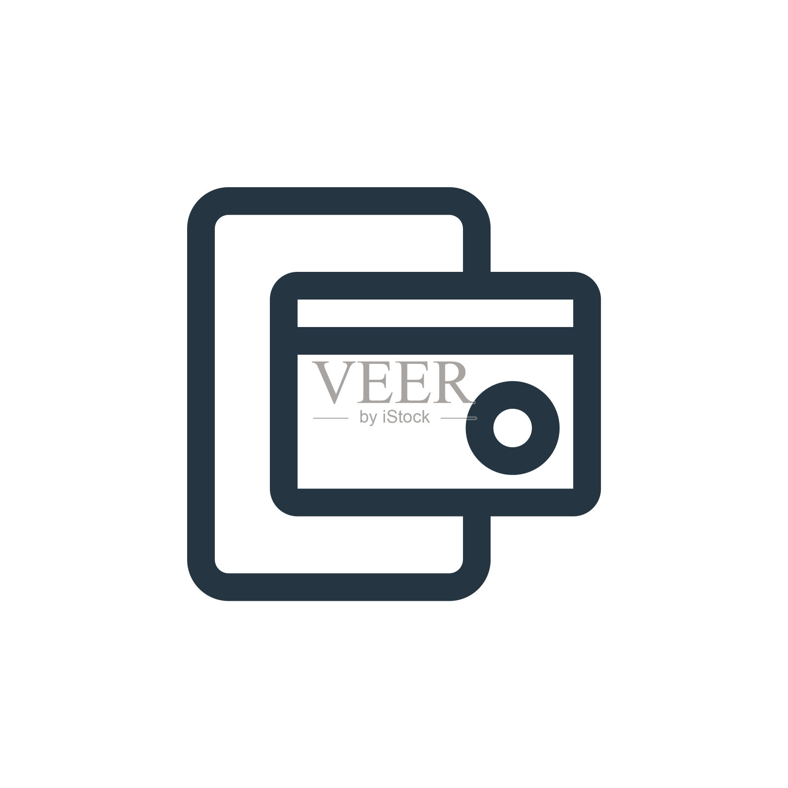 付款矢量图标。付款可编辑的中风。支付线性符号，用于web和移动应用程序，标志，印刷媒体。细线说明。矢量孤立轮廓绘制。图标素材