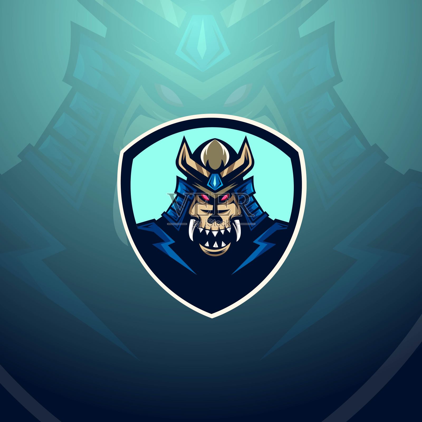 武士的武士插画图片素材