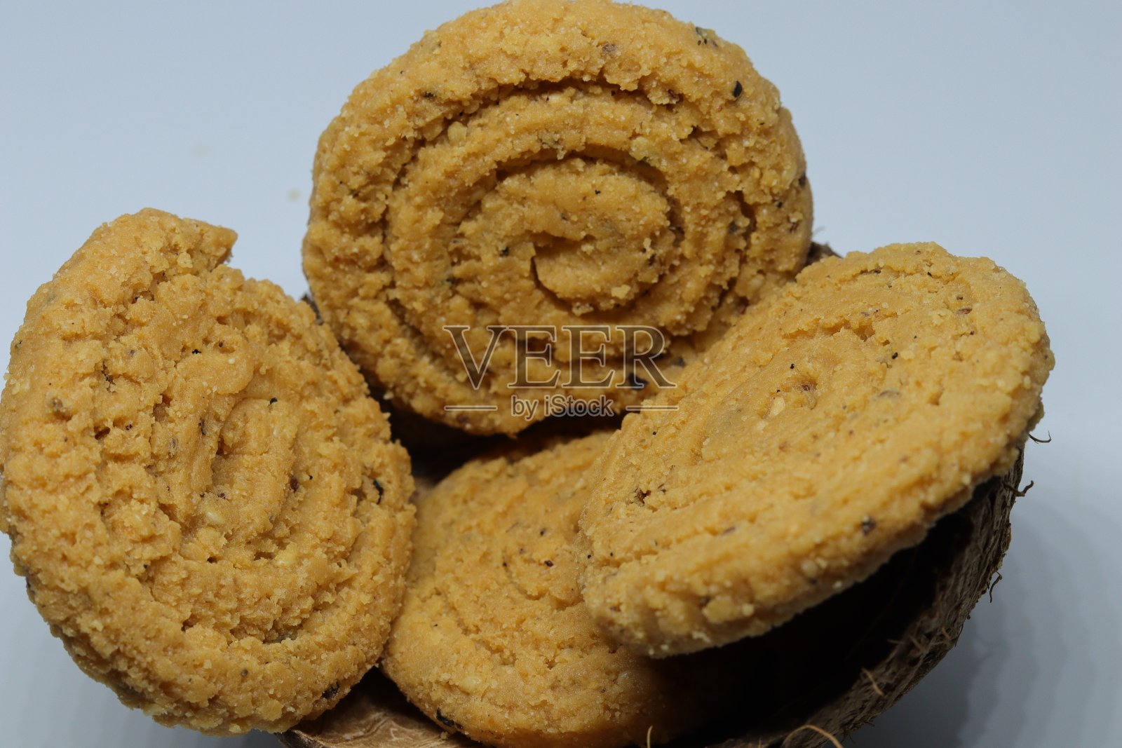 印度街头食品或烤豆木面粉油炸照片摄影图片