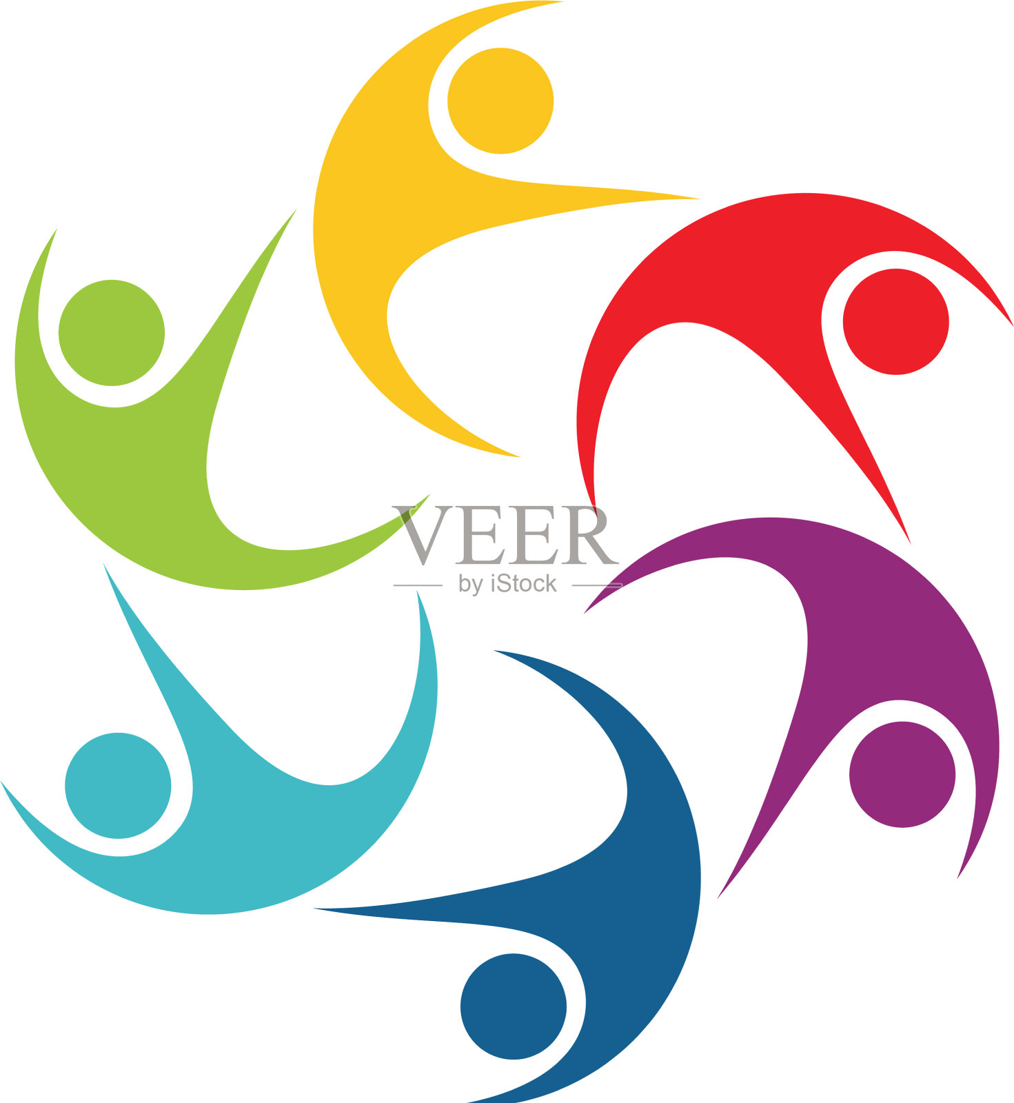 圈友谊标志模板设计元素图片