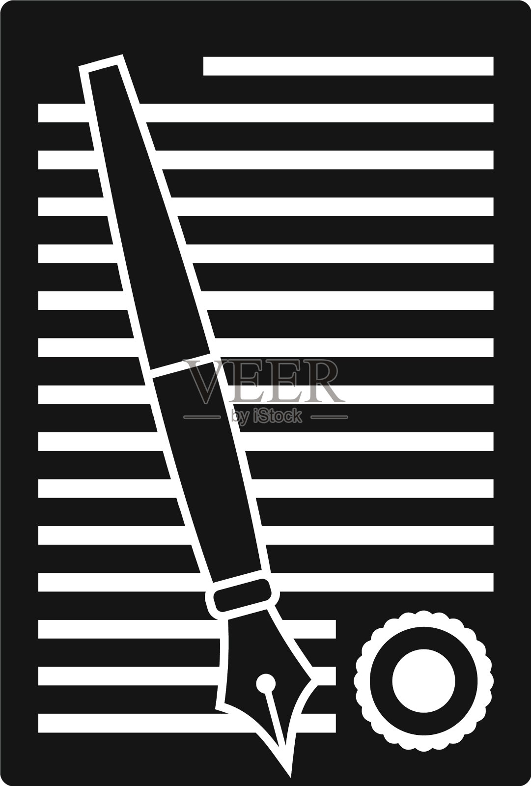 立法文件图标简洁风格设计元素图片