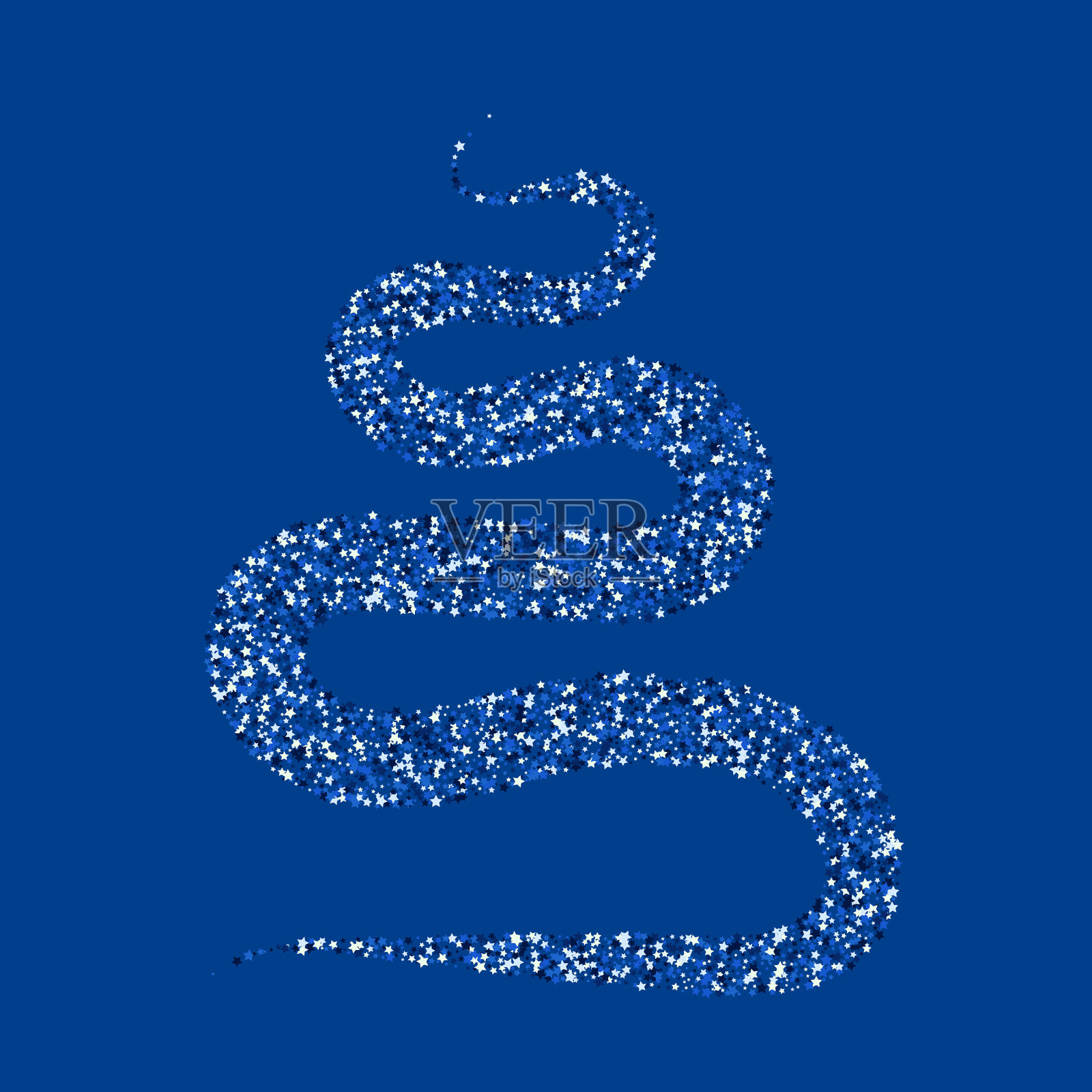 白色宇宙圣诞数码插画图片素材