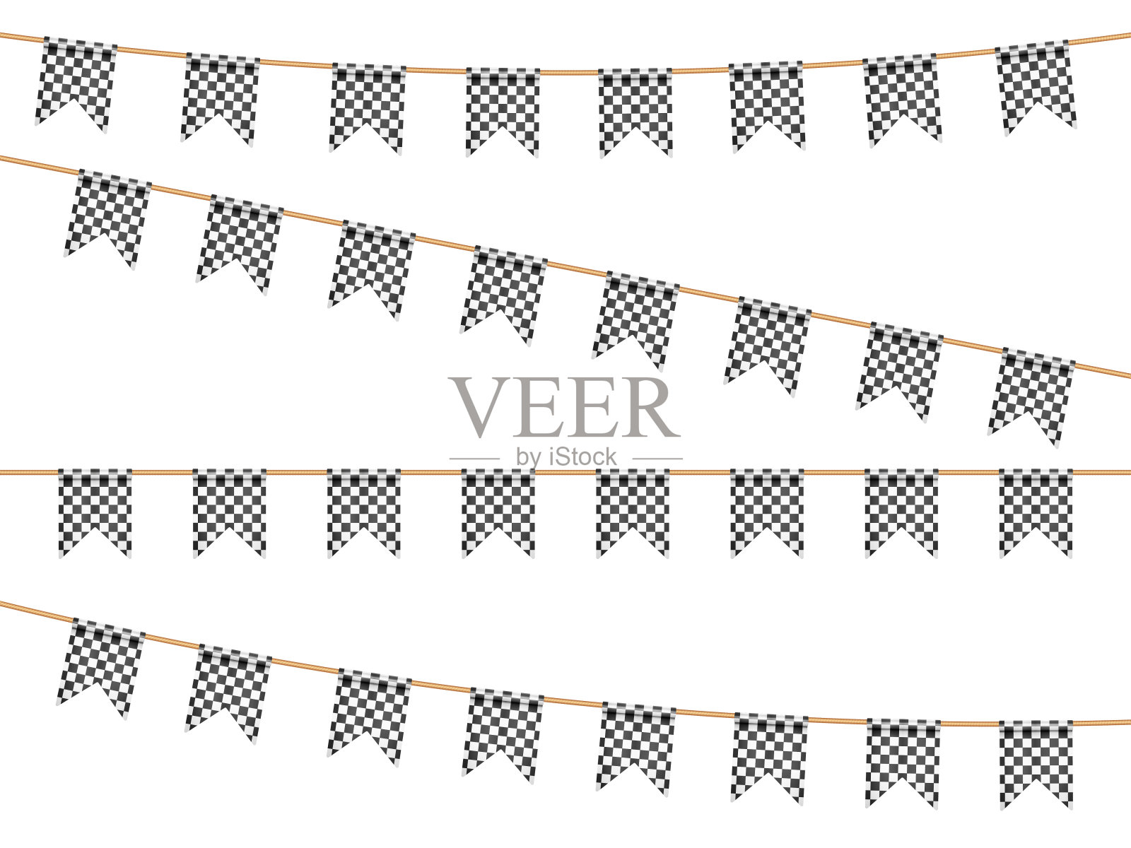 完成晾衣绳上的旗子设计元素图片