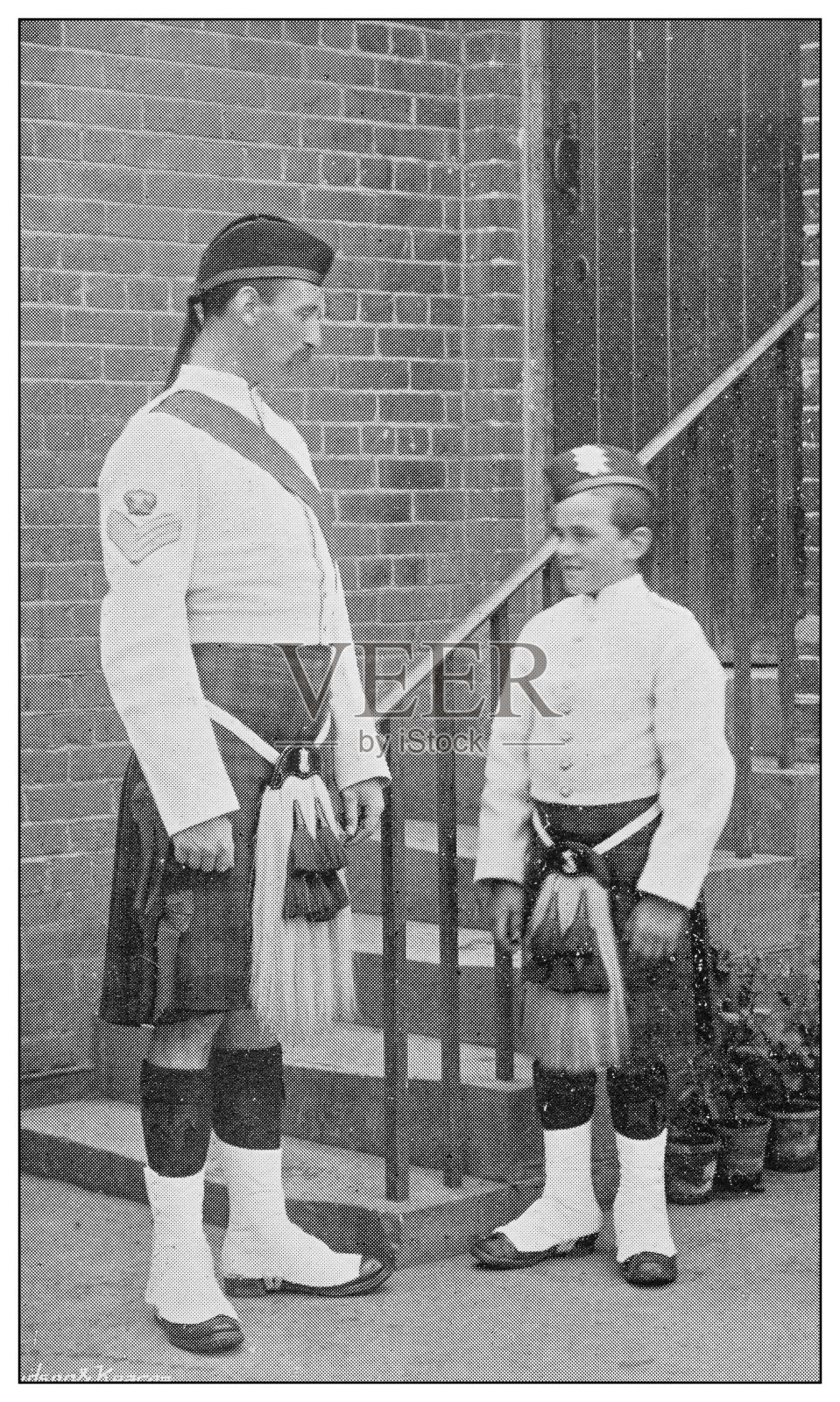 英国海军和陆军的古董照片:第二黑表照片摄影图片