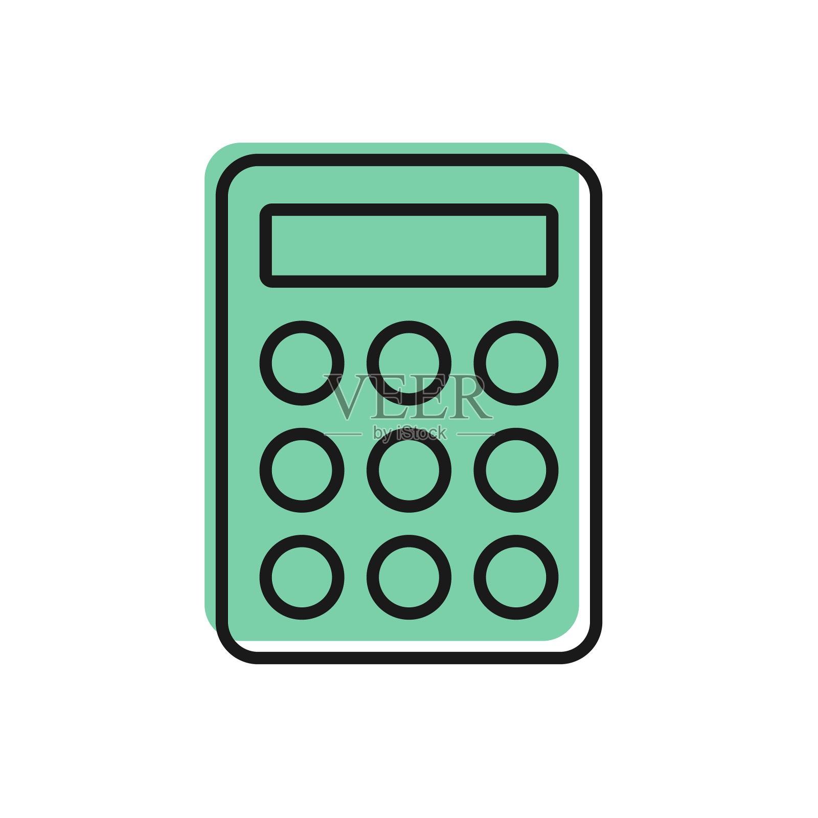 黑线密码保护和安全访问图标隔离在白色背景上。安全、安全、保护、隐私的理念。向量插画图片素材