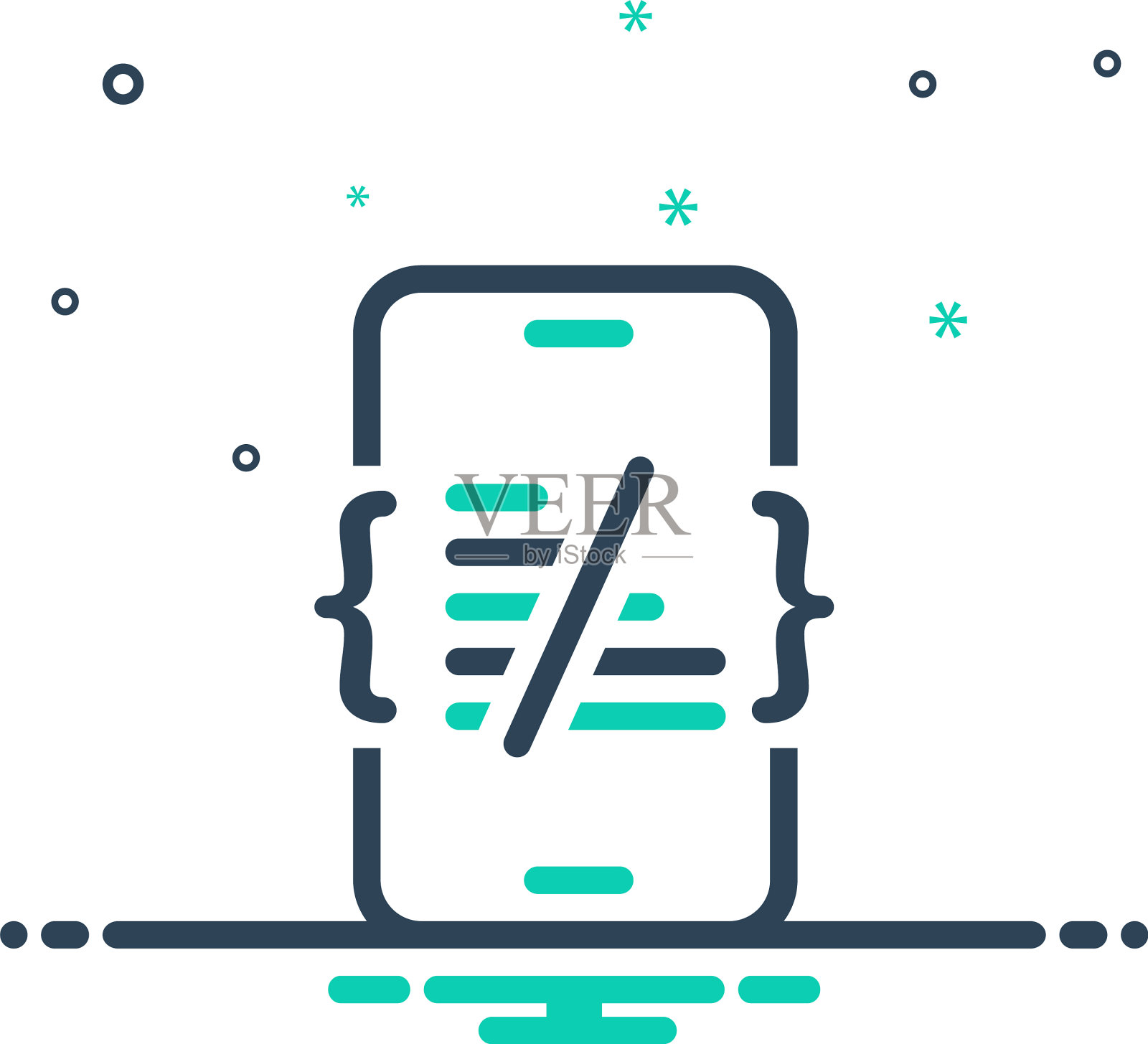 编码插画图片素材