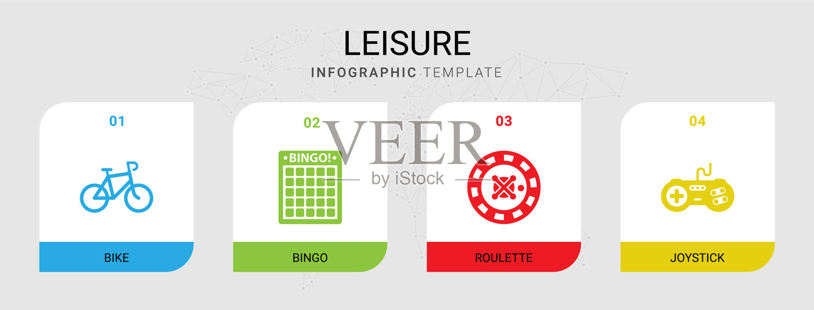 4休闲填充图标设置孤立的信息图表图标素材