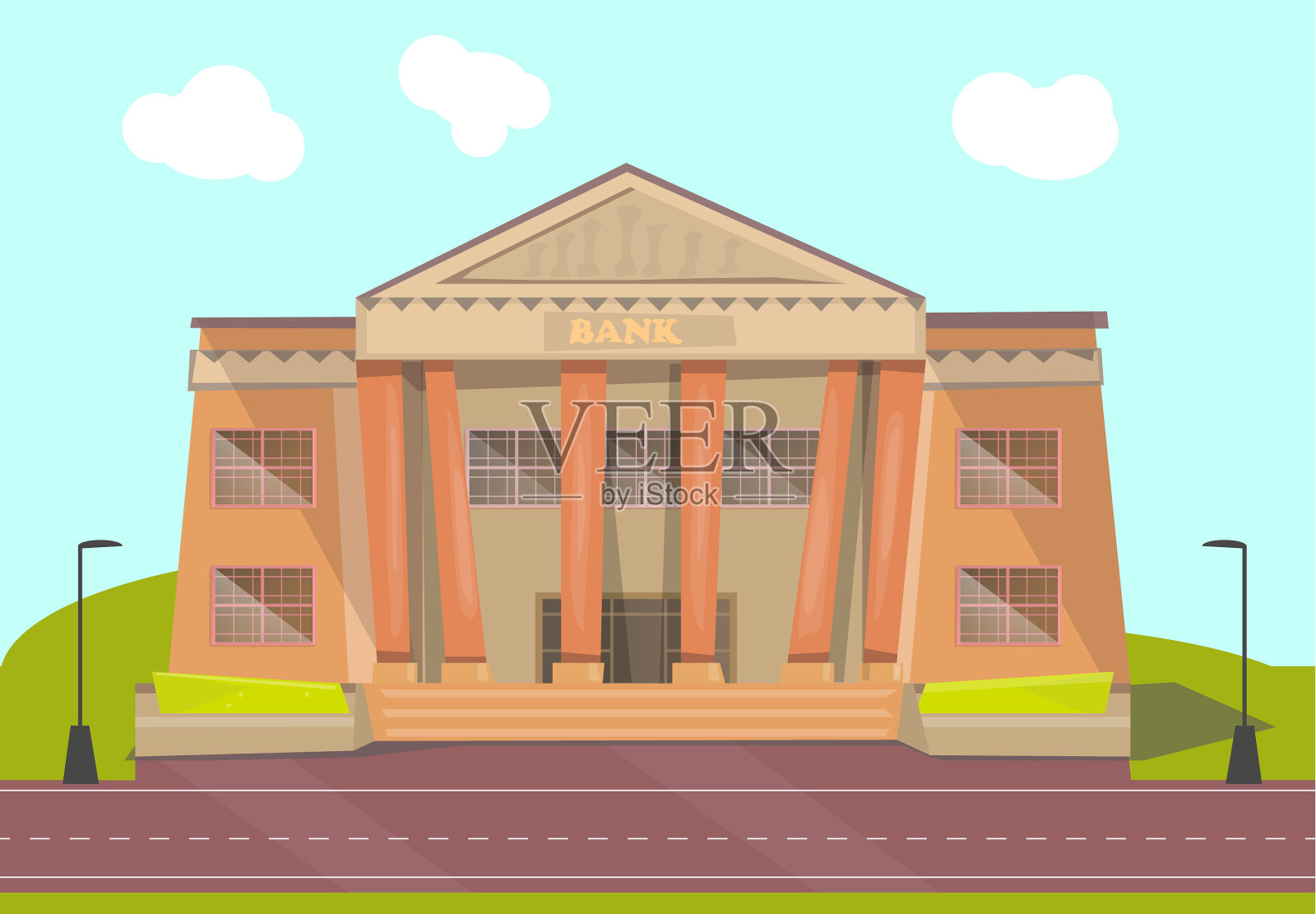 空白t恤模板插画图片素材