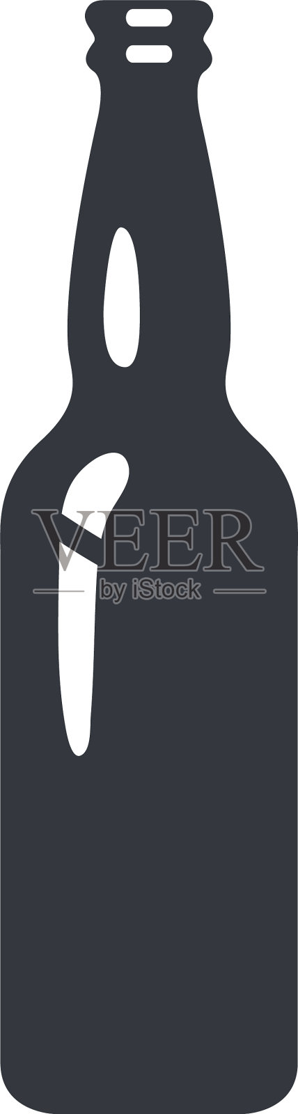 玻璃瓶酒精图标插画图片素材