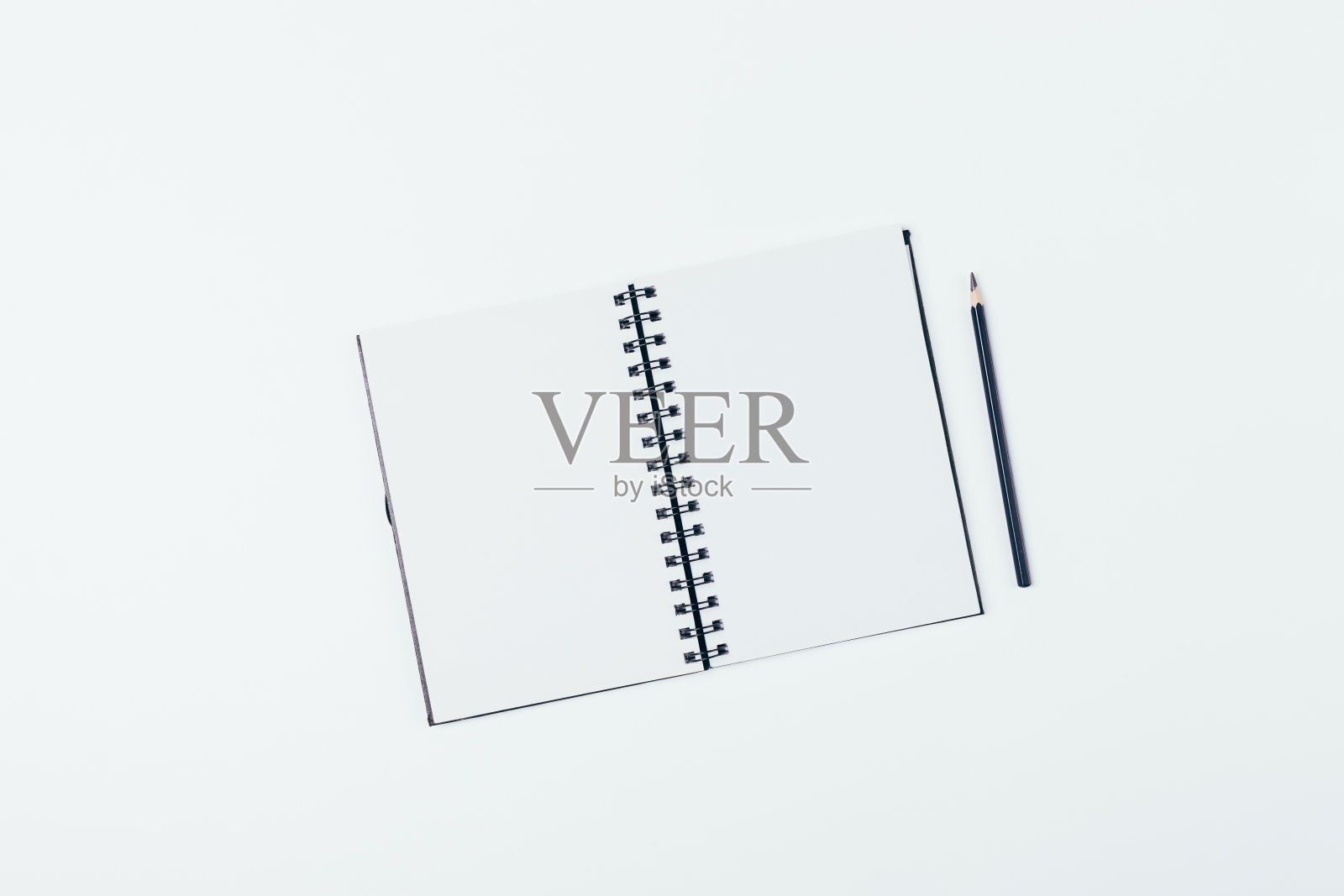 最小的业务平面布局空记事本照片摄影图片