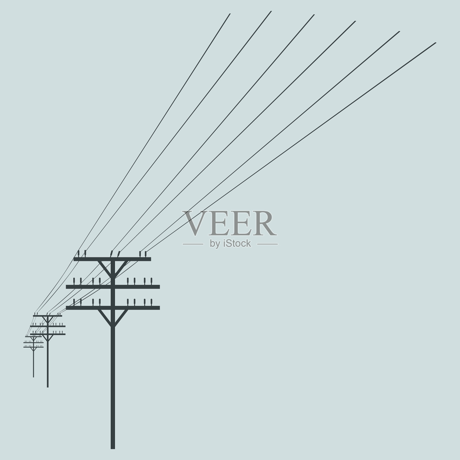 轮廓线插画图片素材