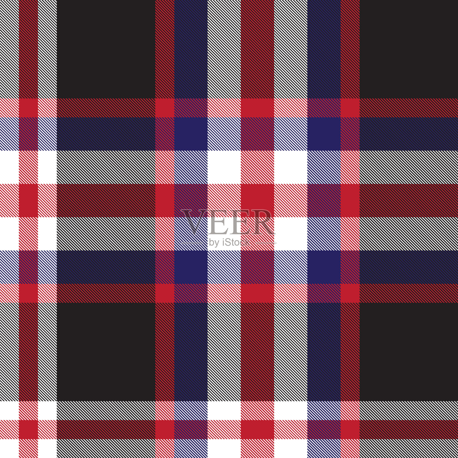 经典现代格子花呢无缝图案插画图片素材