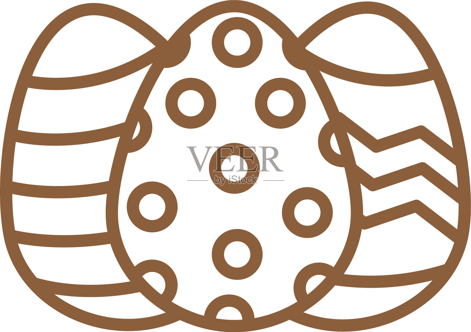 复活节彩蛋系列造型图标设计插画图片素材