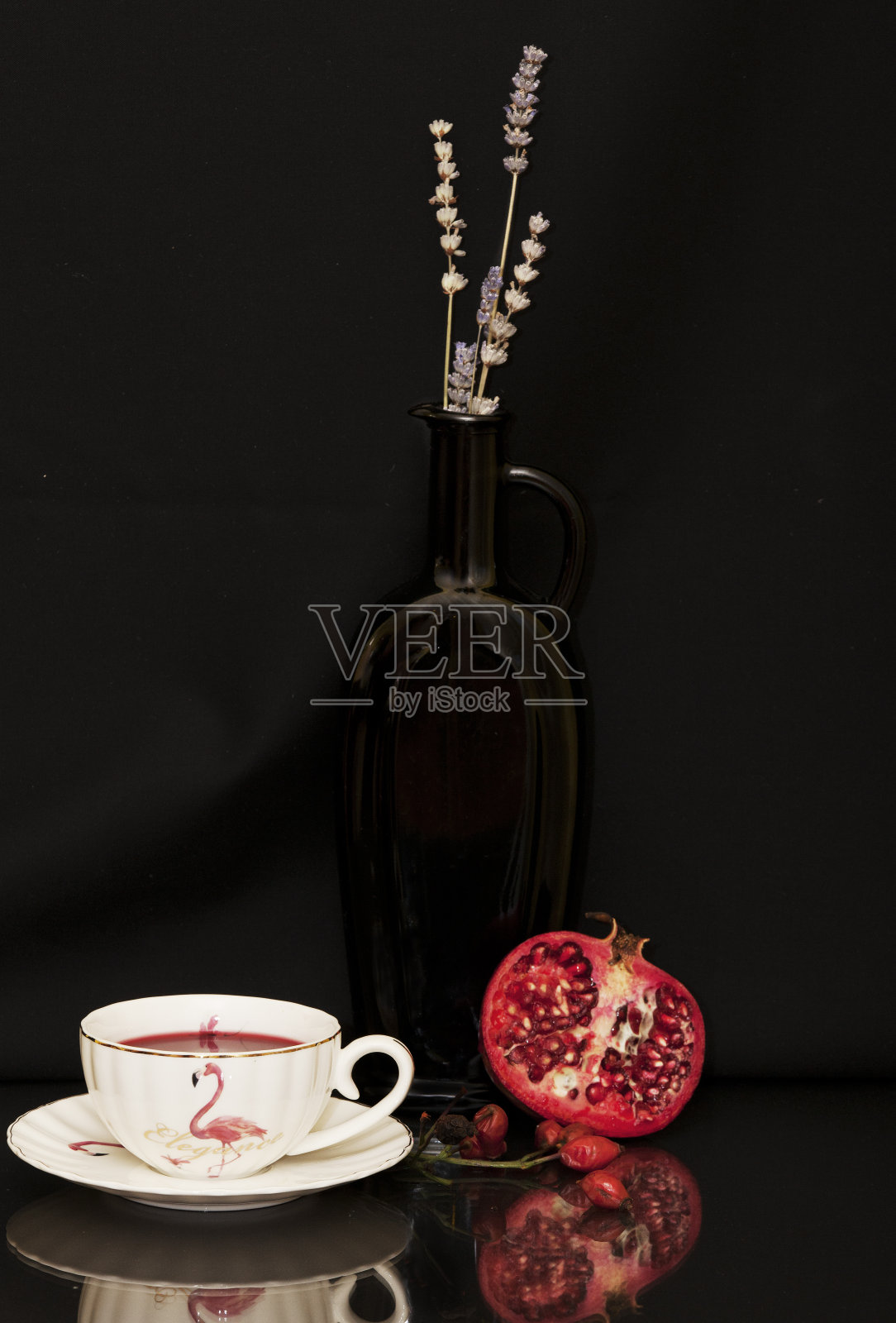 静物与一杯茶。照片摄影图片