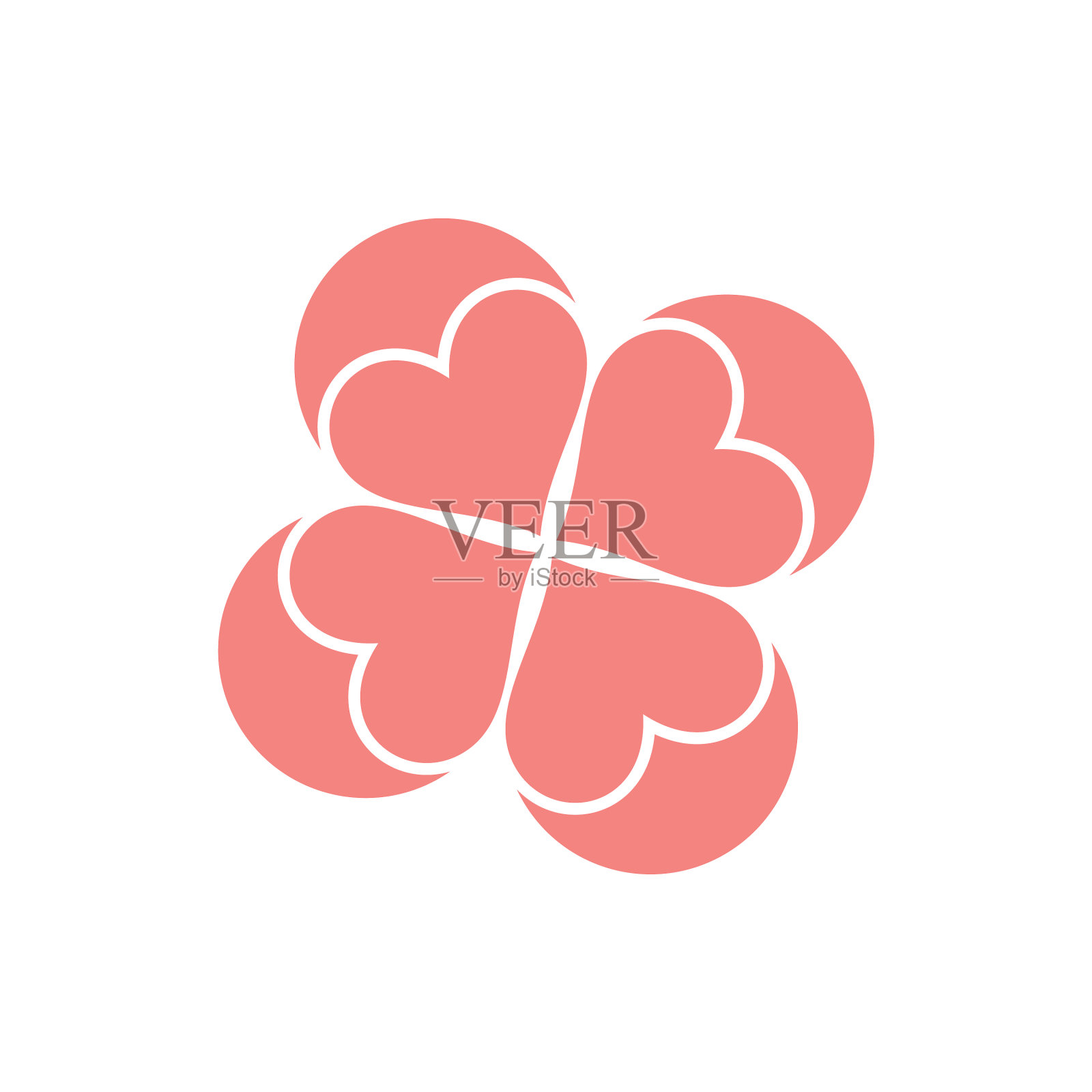 爱圆几何组标志图标素材