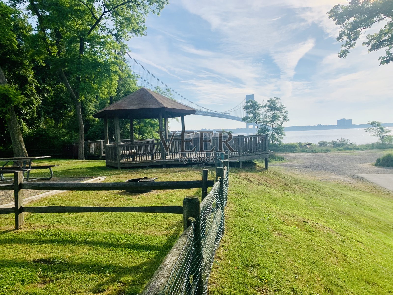 斯塔顿岛的汉密尔顿堡国家公园照片摄影图片