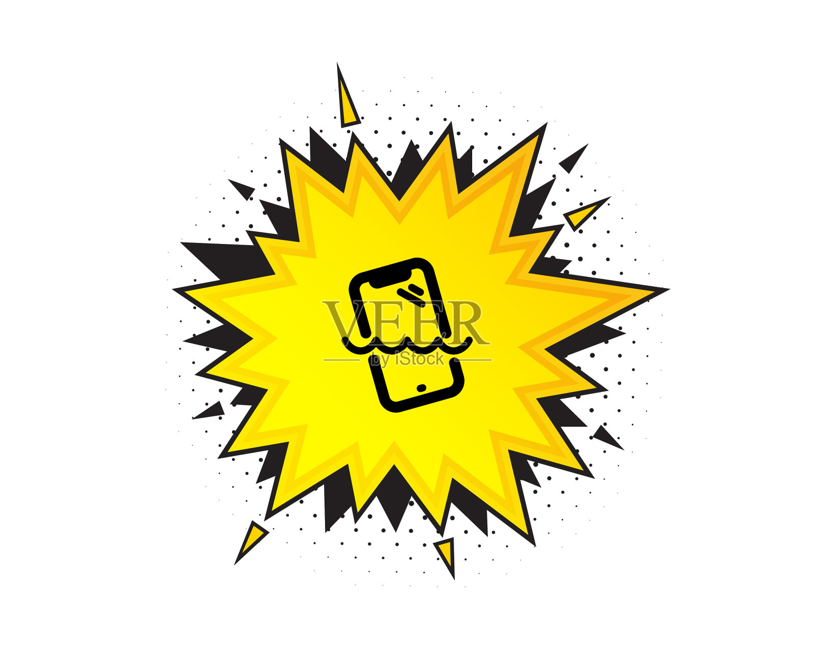 智能手机水proicon手机标志移动设计元素图片