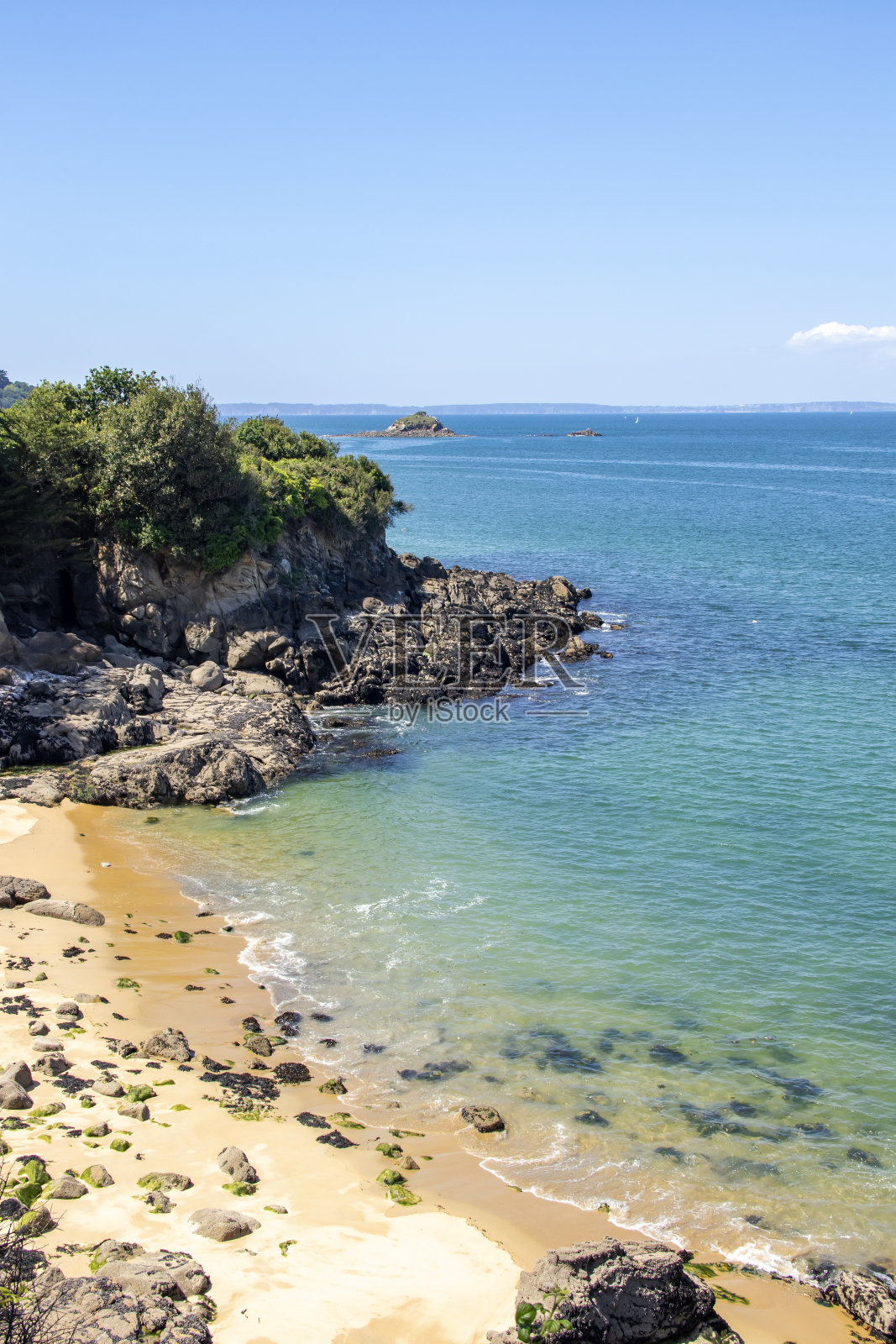 Douarnenez。墓地海滩，自然地点。Finistere。布列塔尼照片摄影图片
