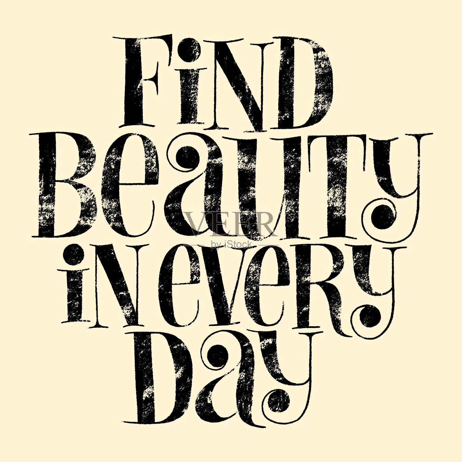 在每一天中发现美插画图片素材