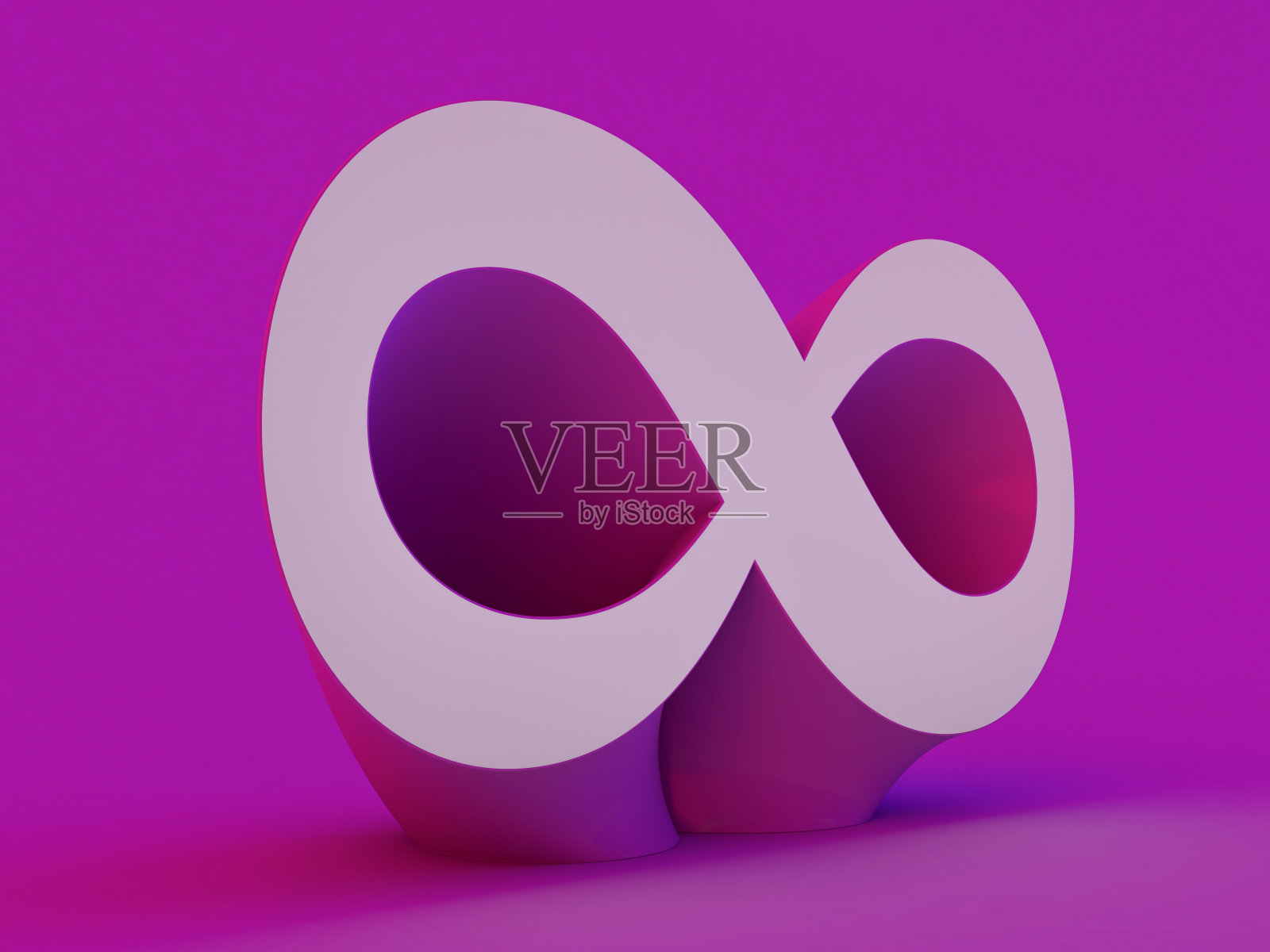 象征无限的艺术信息。组合图8。无穷概念图标。3 d照片摄影图片