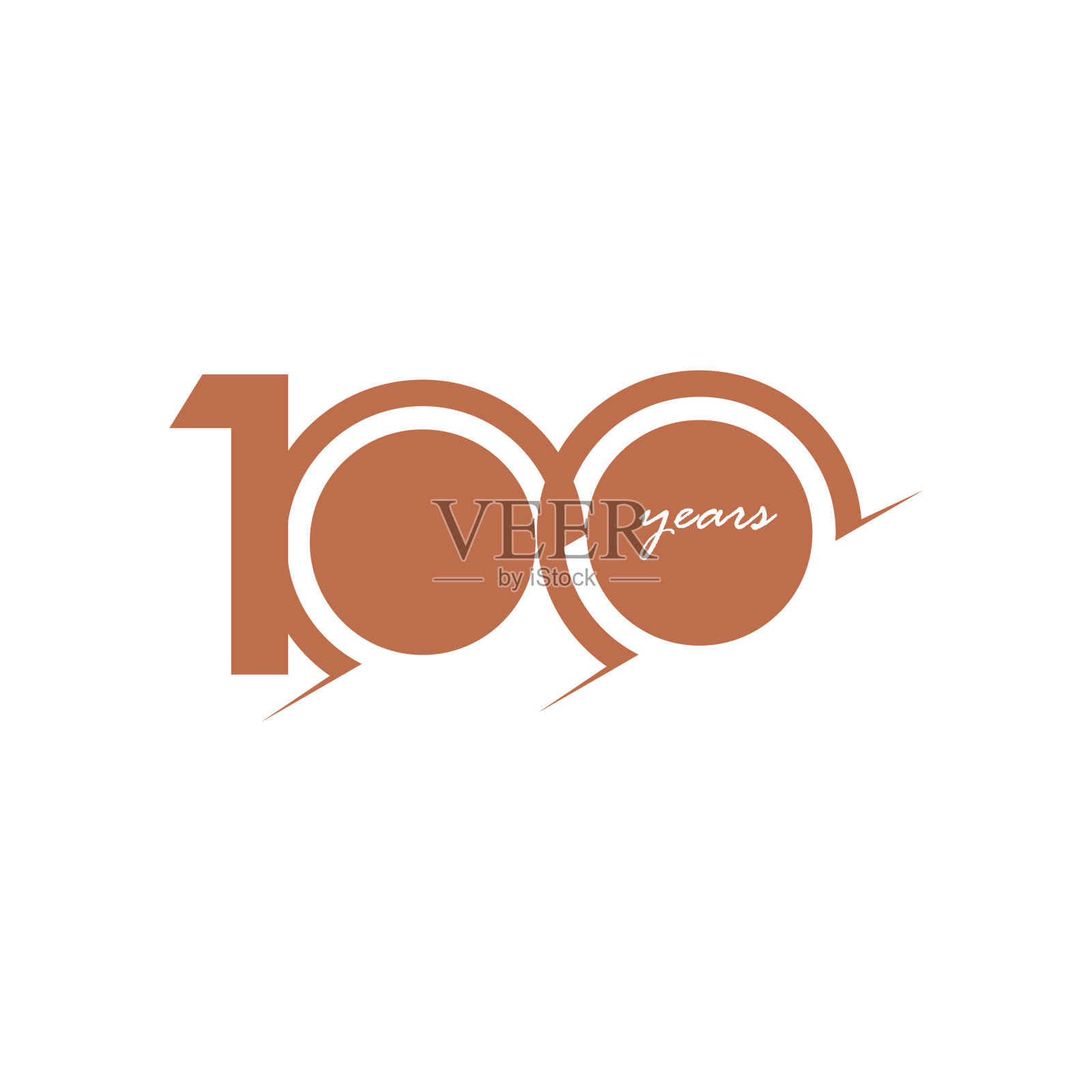 100周年庆典数字矢量模板设计插图插画图片素材