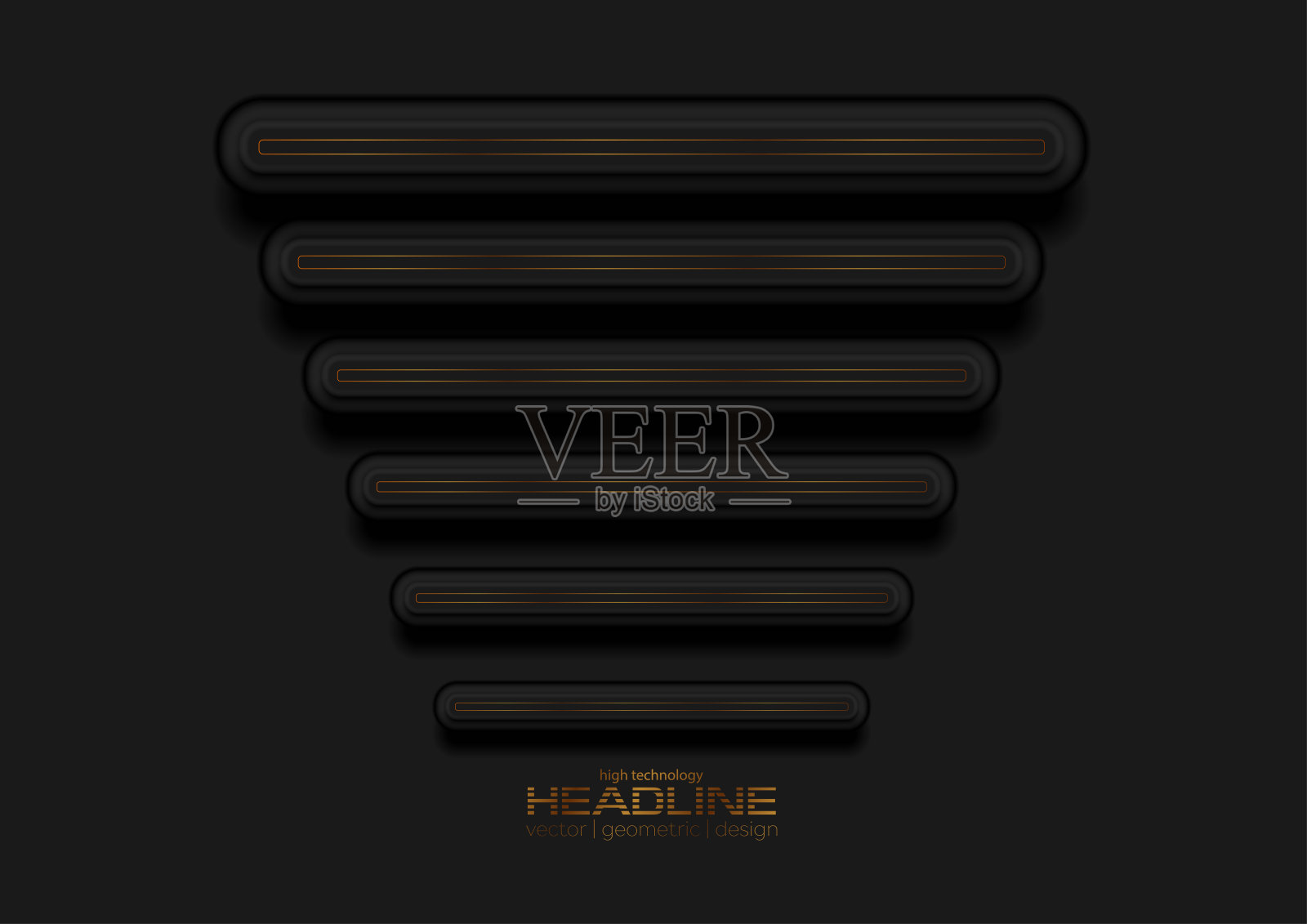 黑色和金色概念抽象背景插画图片素材