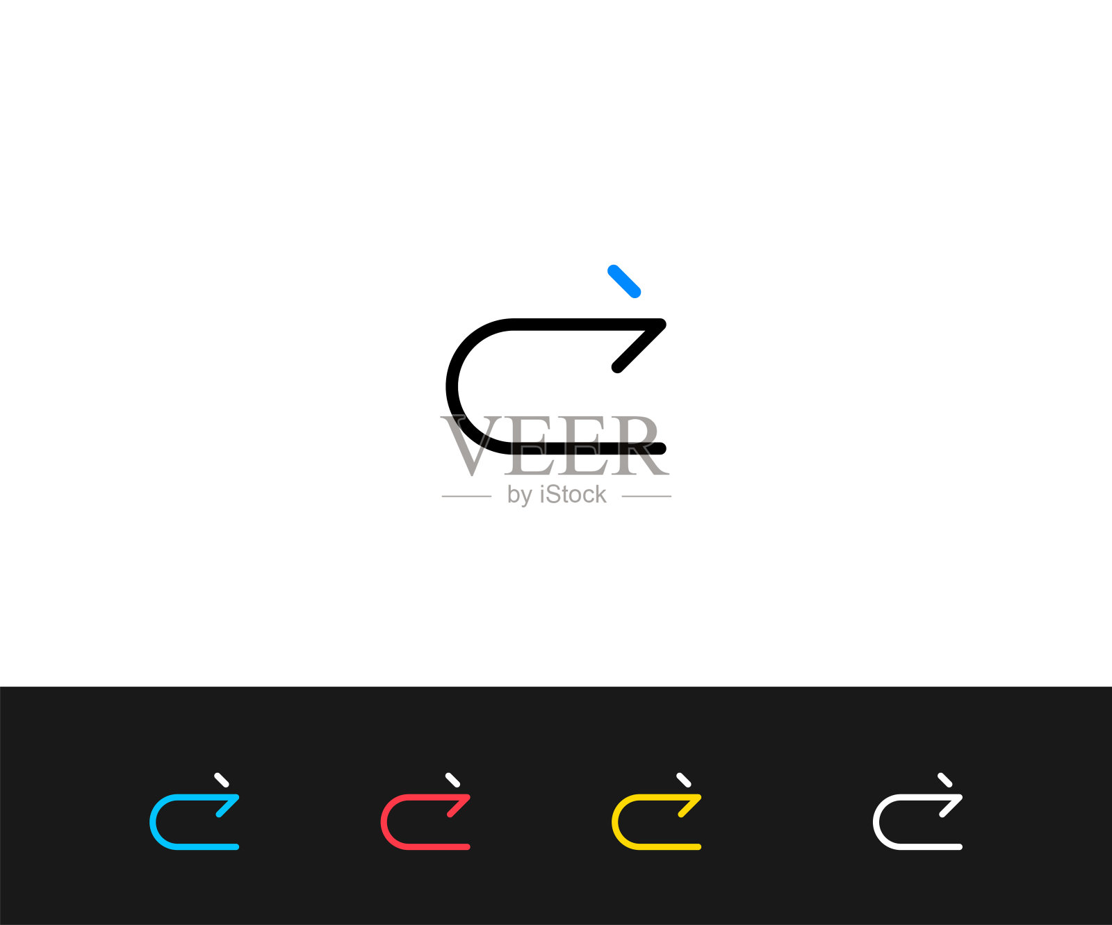 返回箭头，返回箭头，上一个图标。高质量的图形设计-可编辑的描边图标素材