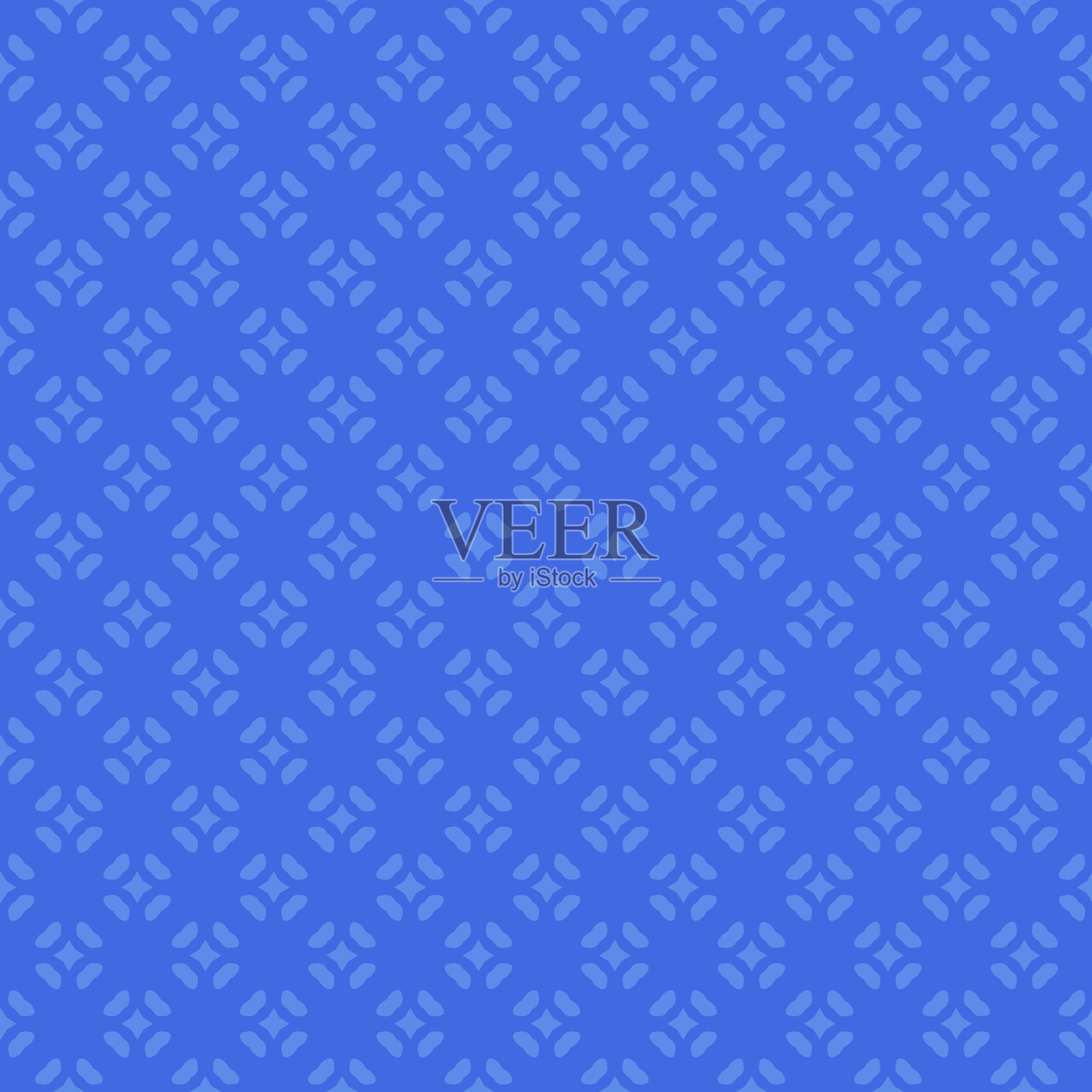 简单的无缝图案与装饰元素。美丽的背景时尚印花或包装纸。插画图片素材