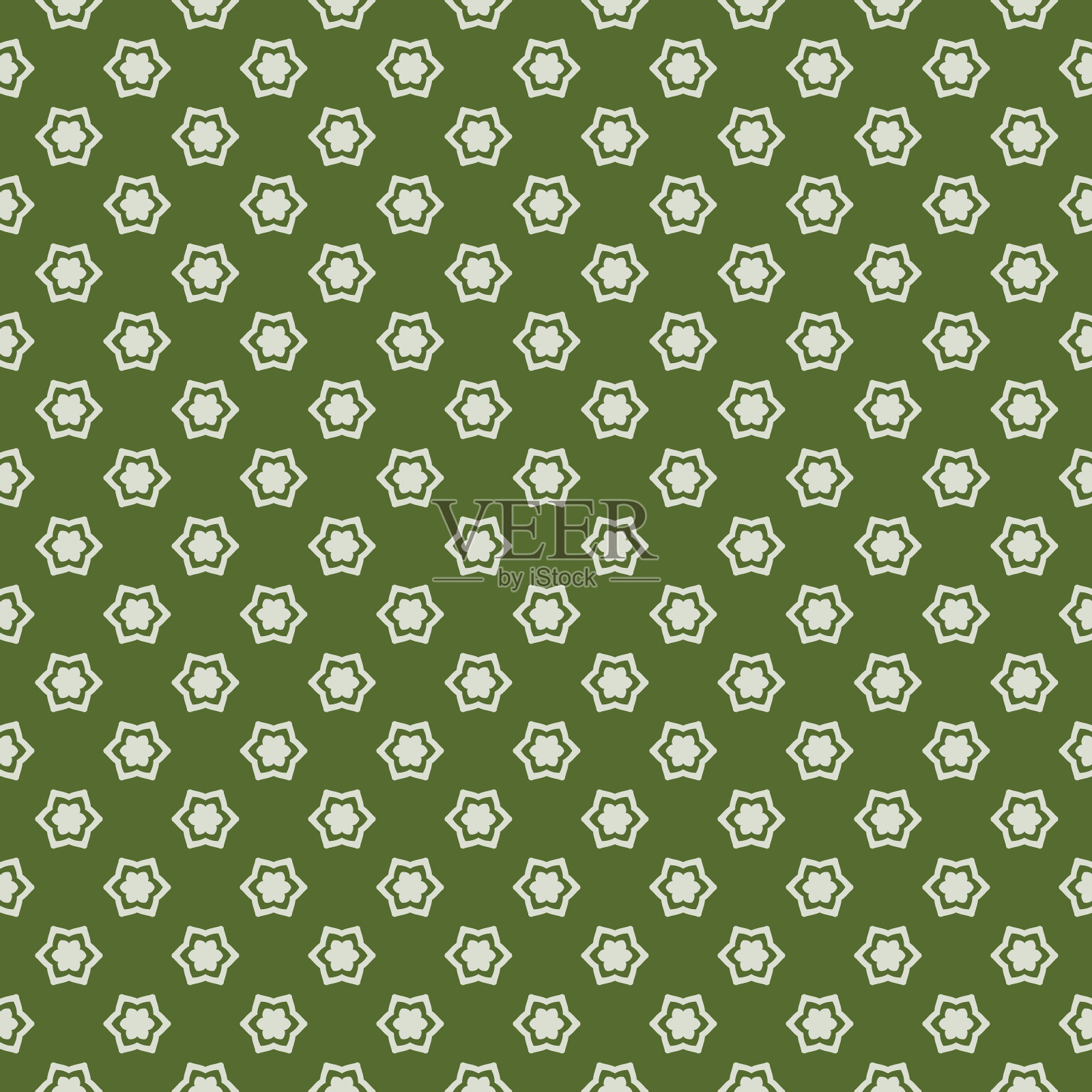 简单的无缝图案与装饰元素。美丽的背景时尚印花或包装纸。插画图片素材