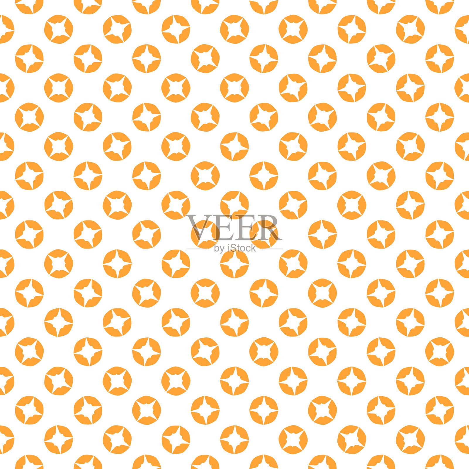 简单的无缝图案与装饰元素。美丽的背景时尚印花或包装纸。插画图片素材