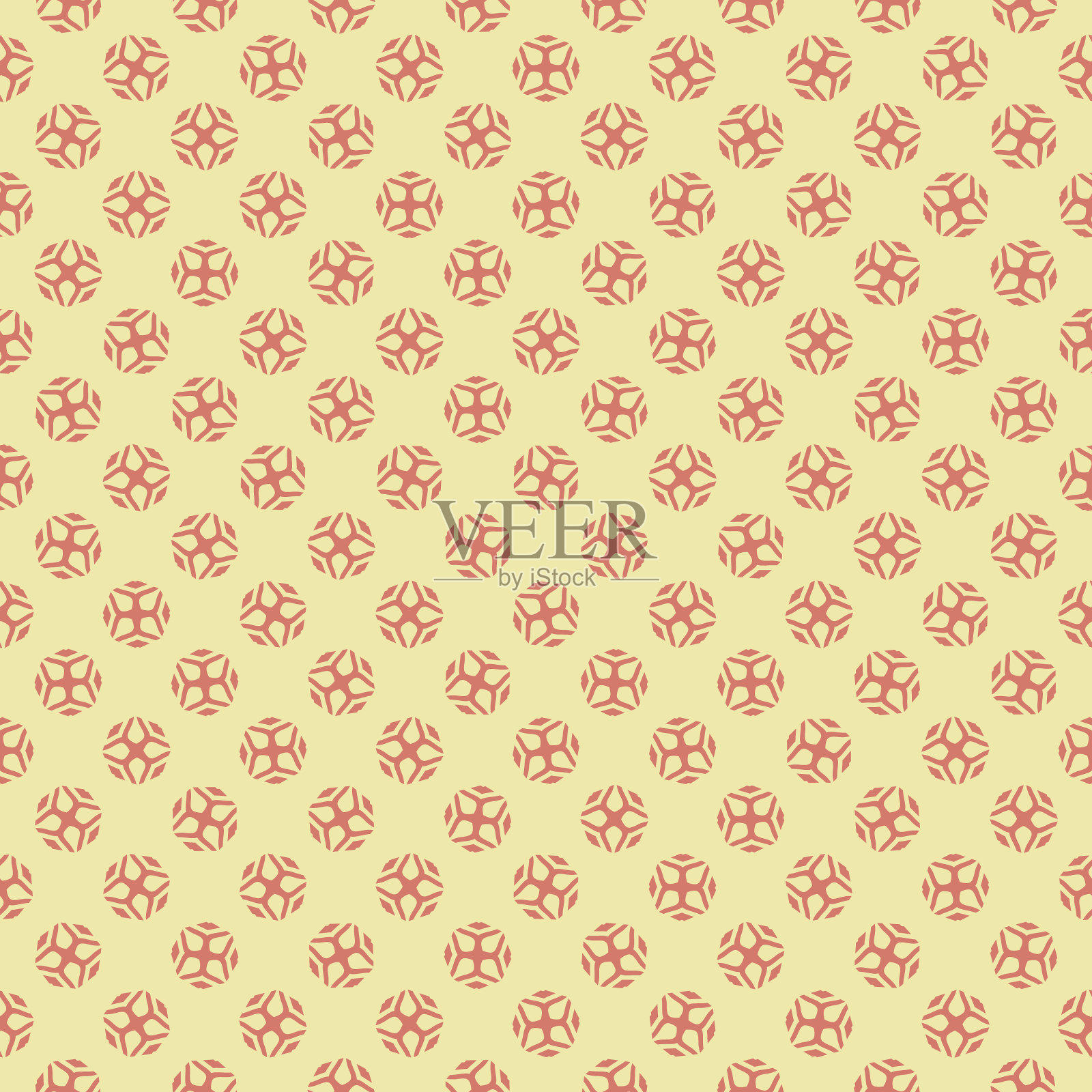 简单的无缝图案与装饰元素。美丽的背景时尚印花或包装纸。插画图片素材