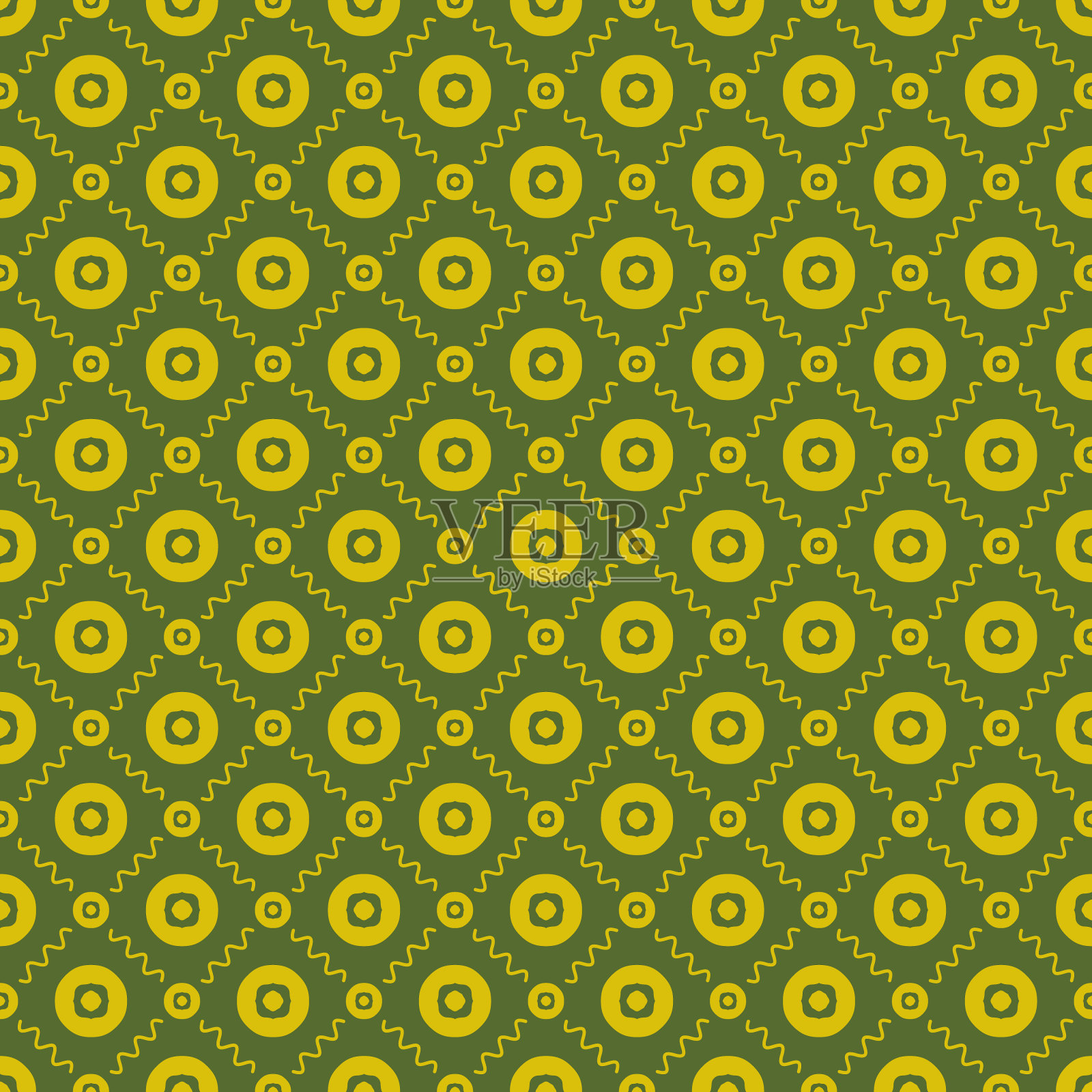 简单的无缝图案与装饰元素。美丽的背景时尚印花或包装纸。插画图片素材