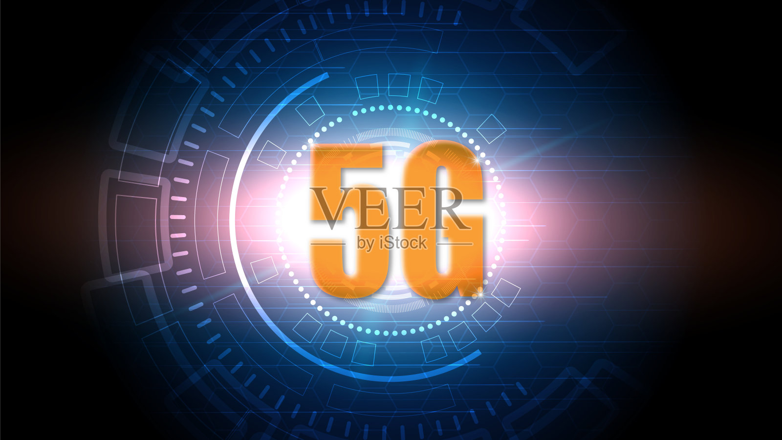 5G速度电路技术背景插画图片素材